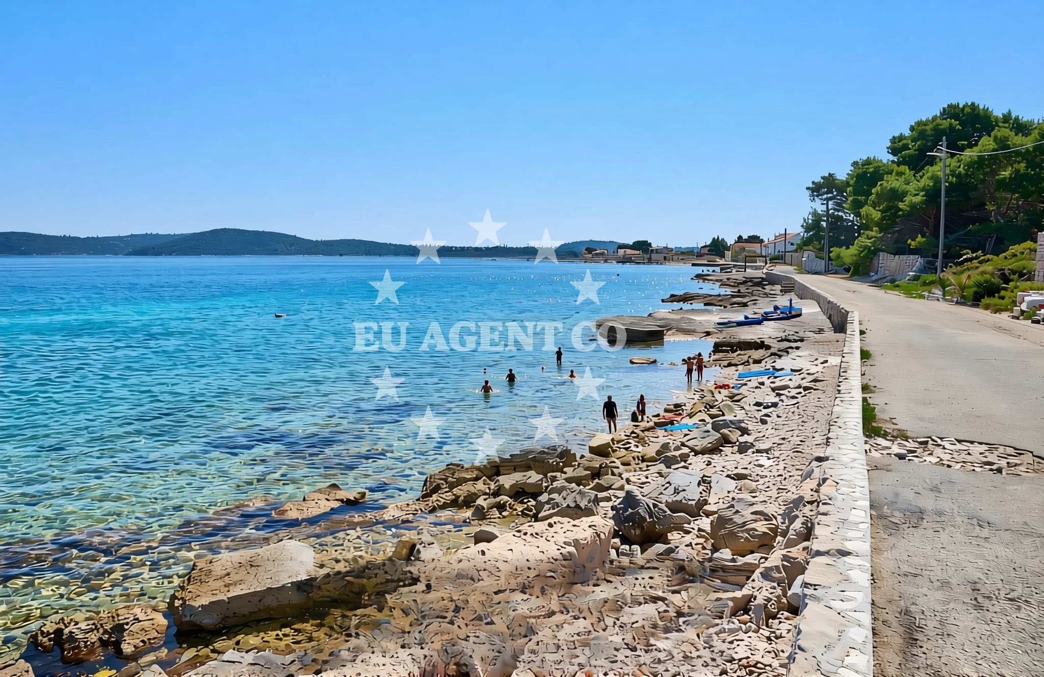 Shoreline and swimming area at Drvenik Mali (Drvenik Mali): beaches and coves (5) in Drvenik Mali (Drvenik Mali)