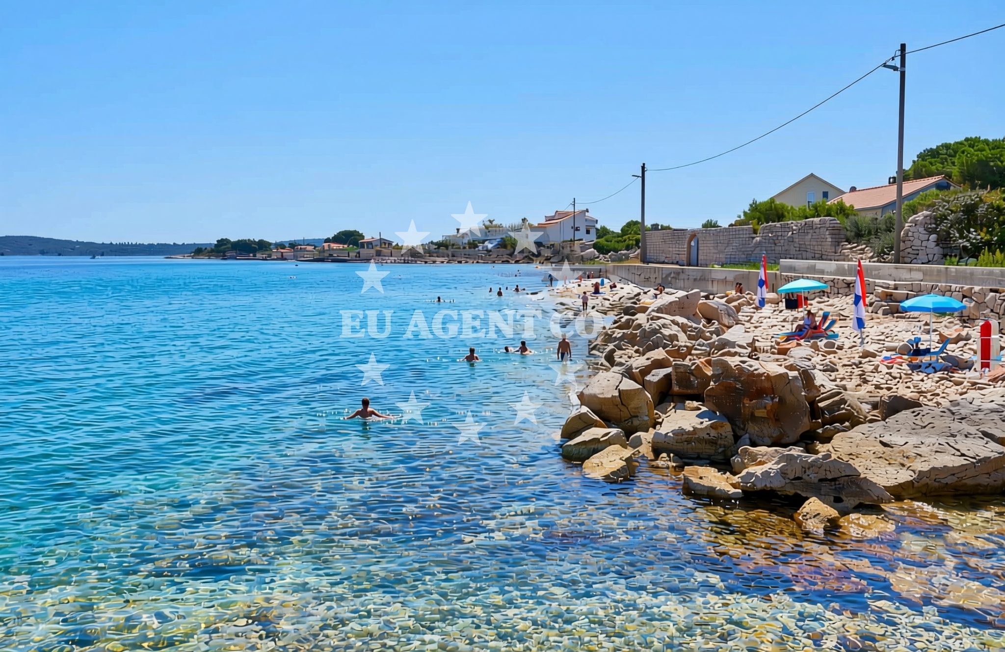 Sea and coastal view of Drvenik Mali (Drvenik Mali): beaches and coves (5) in Drvenik Mali (Drvenik Mali)