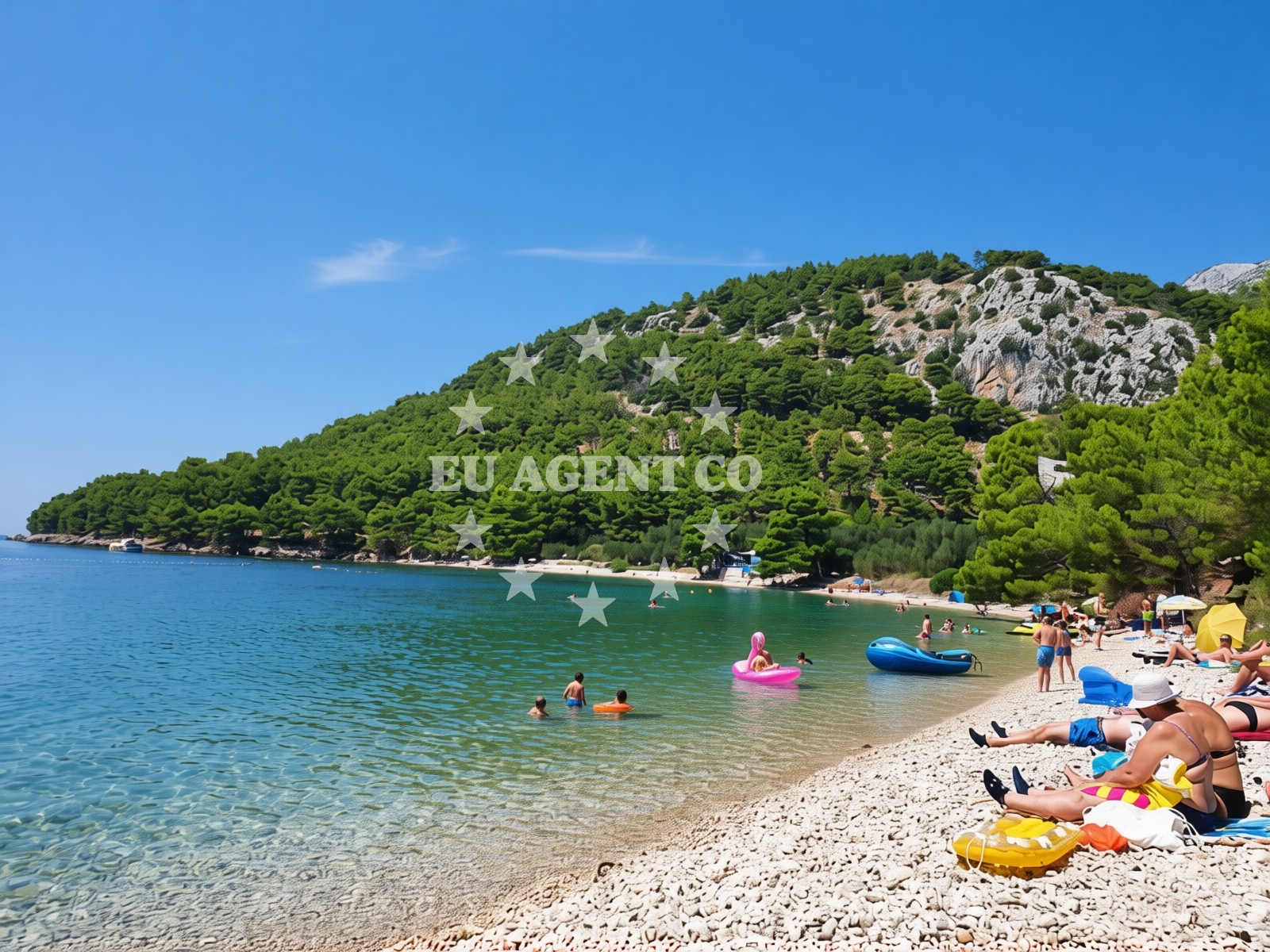 Additional view of Duba beach in Franičevići 5, Živogošće