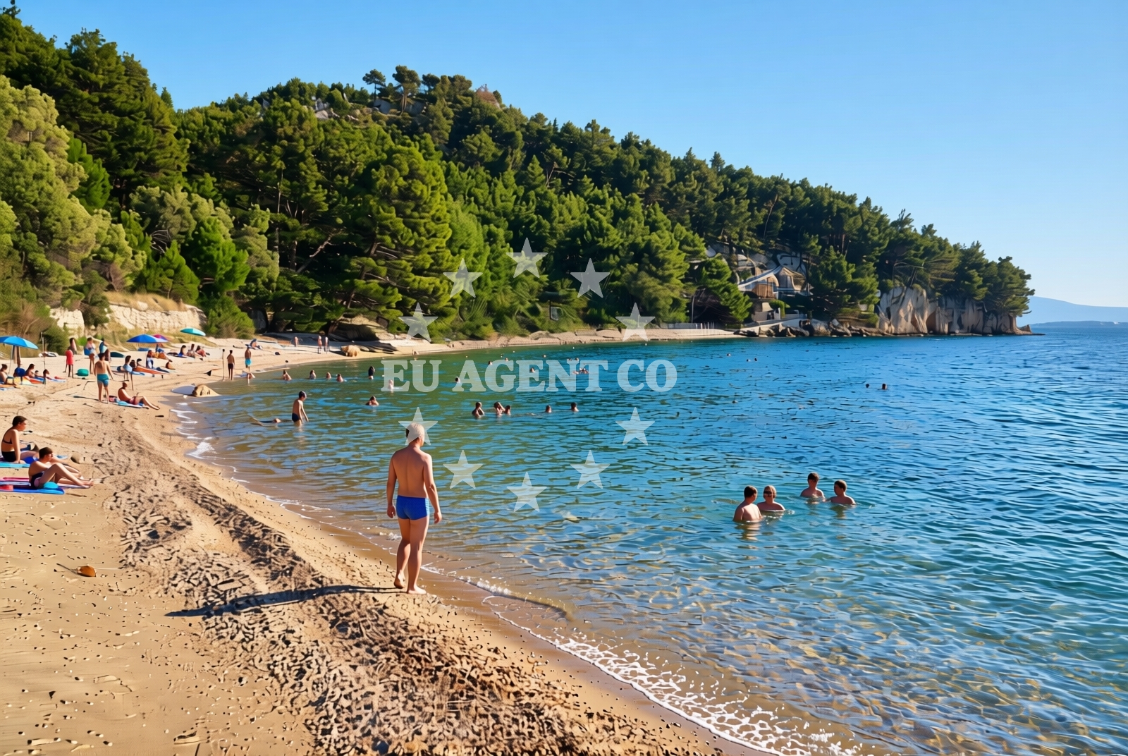 Additional view of Duba beach in Franičevići 5, Živogošće