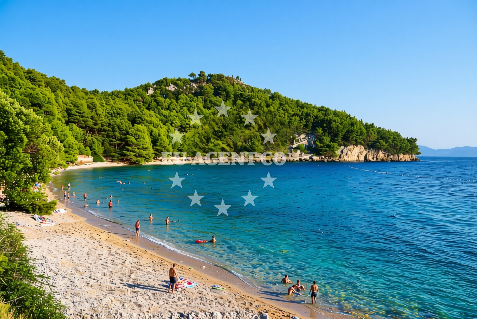 Additional view of Duba beach in Franičevići 5, Živogošće