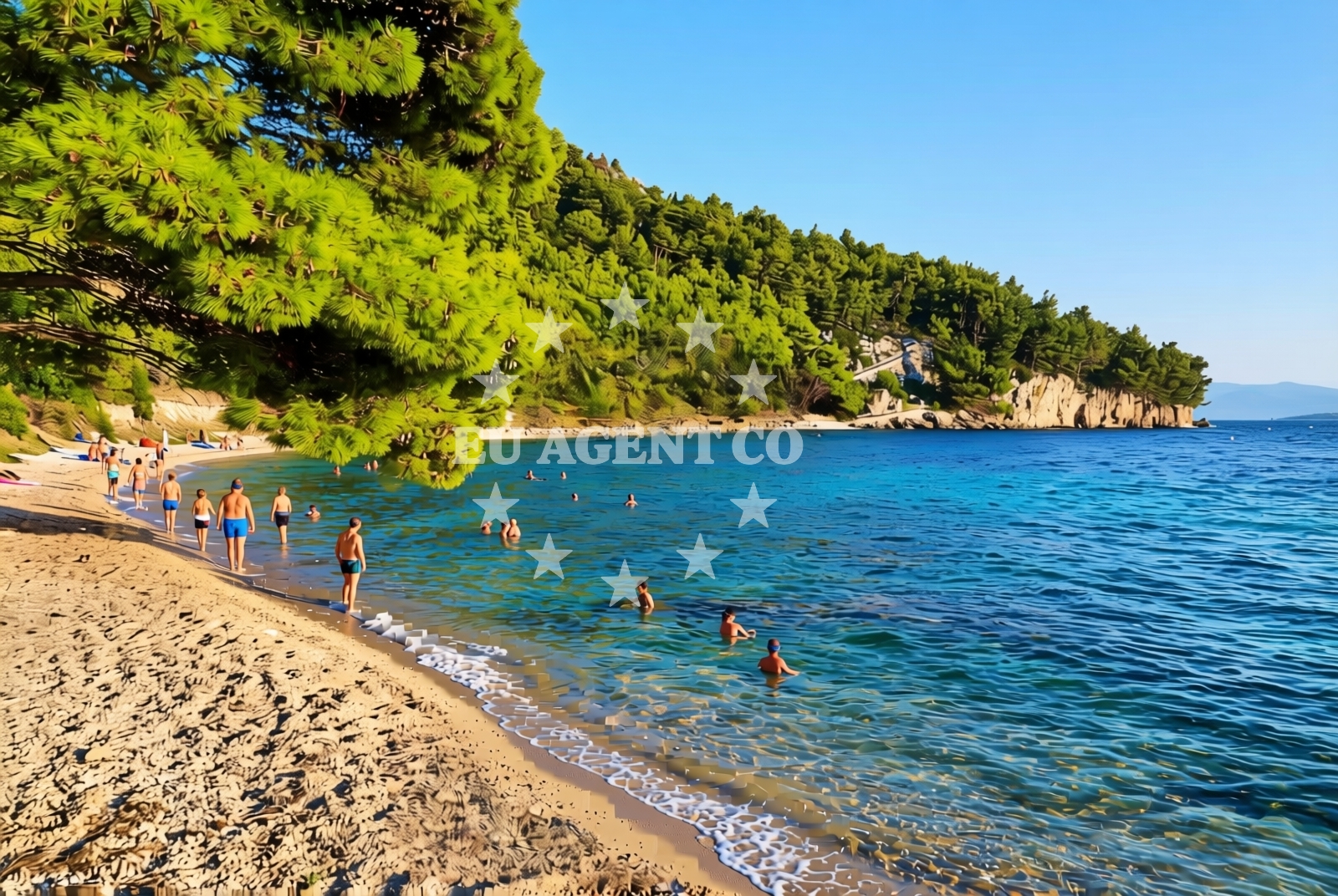 Additional view of Duba beach in Franičevići 5, Živogošće