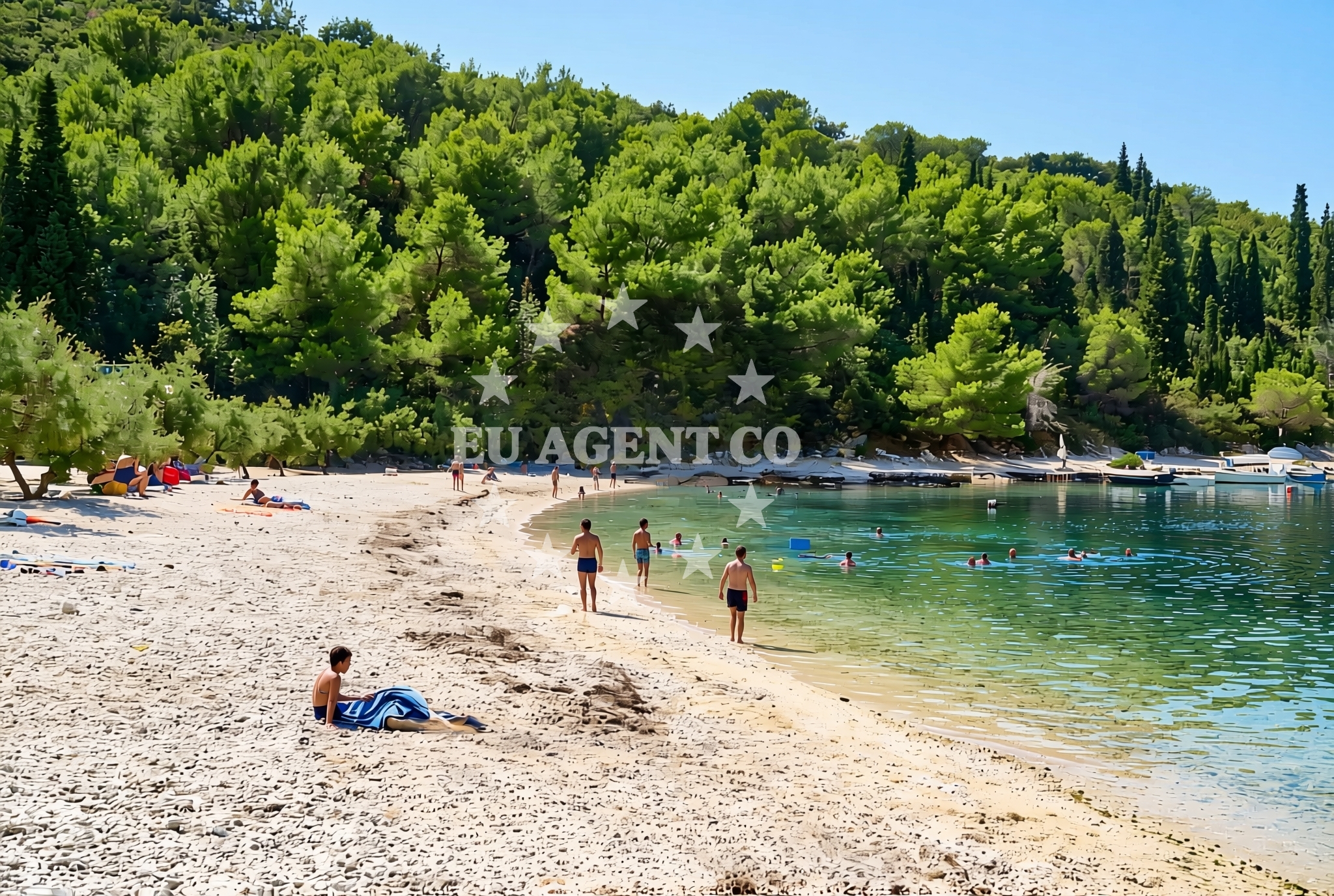 Additional view of Duba beach in Duba, Kremena