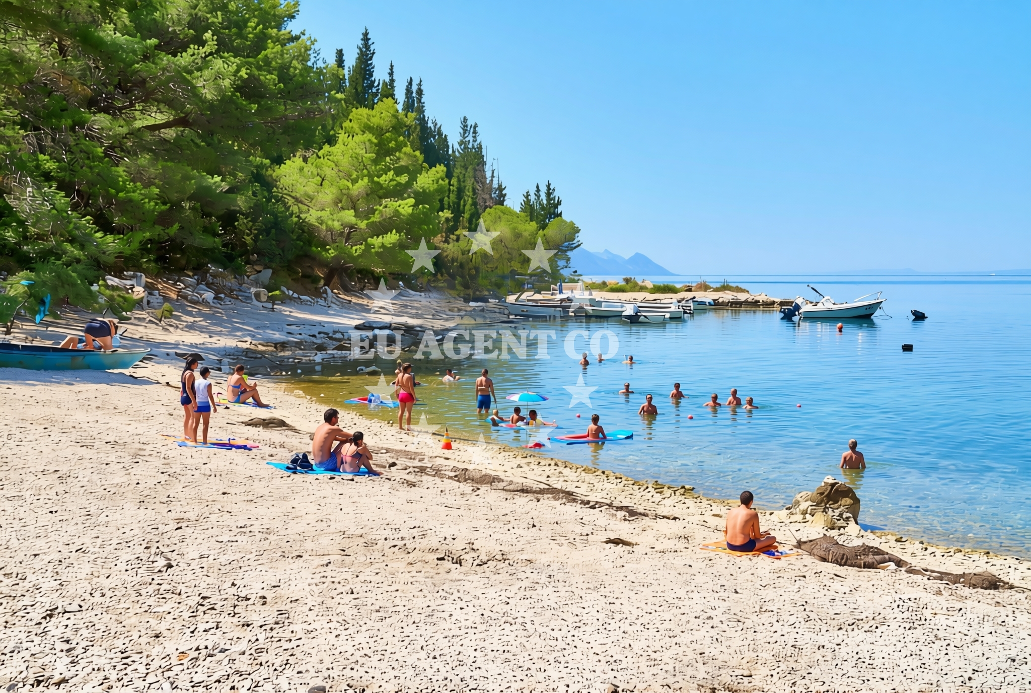 Additional view of Duba beach in Duba, Kremena