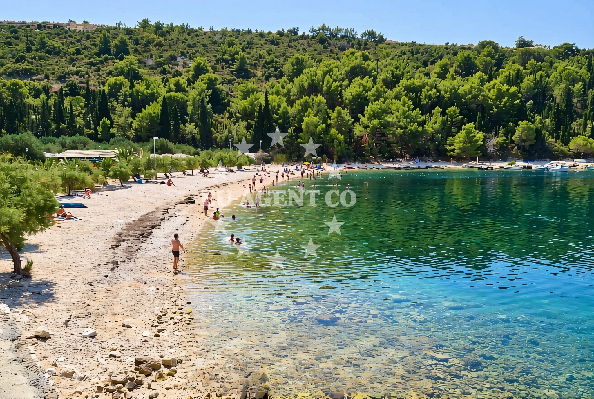 Shoreline and swimming area at Duba (Slivno): beaches and coves (3) in Duba (Slivno)