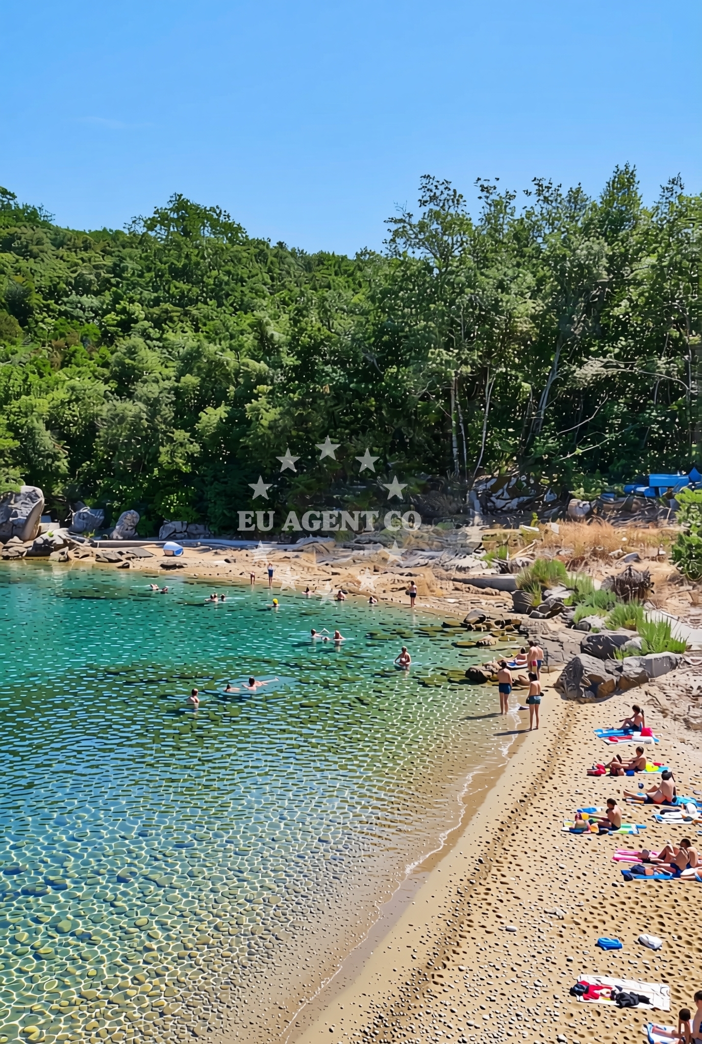 Sea and coastal view of Duba Stonska: beaches and coves (6) in Duba Stonska
