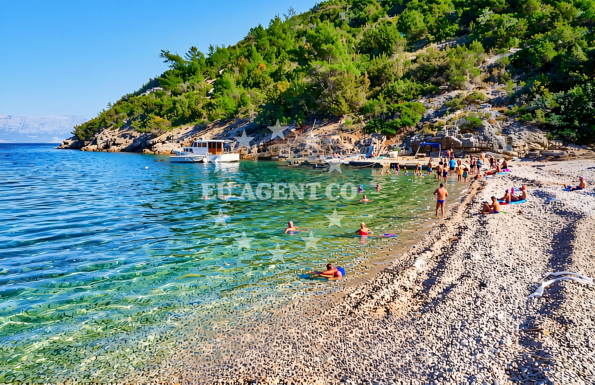 Additional view of Dubac beach in Zastražišće 94, Zastražišće