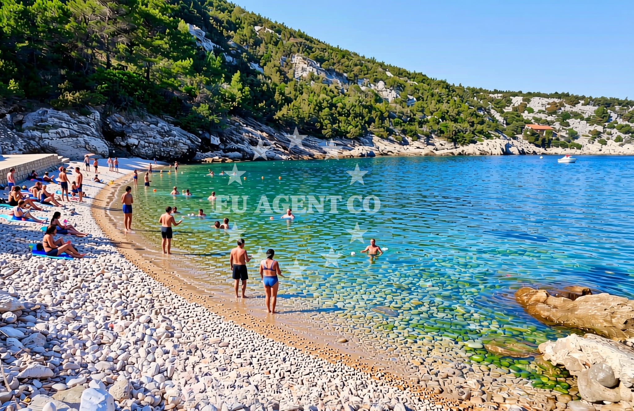 Additional view of Dubac beach in Zastražišće 94, Zastražišće