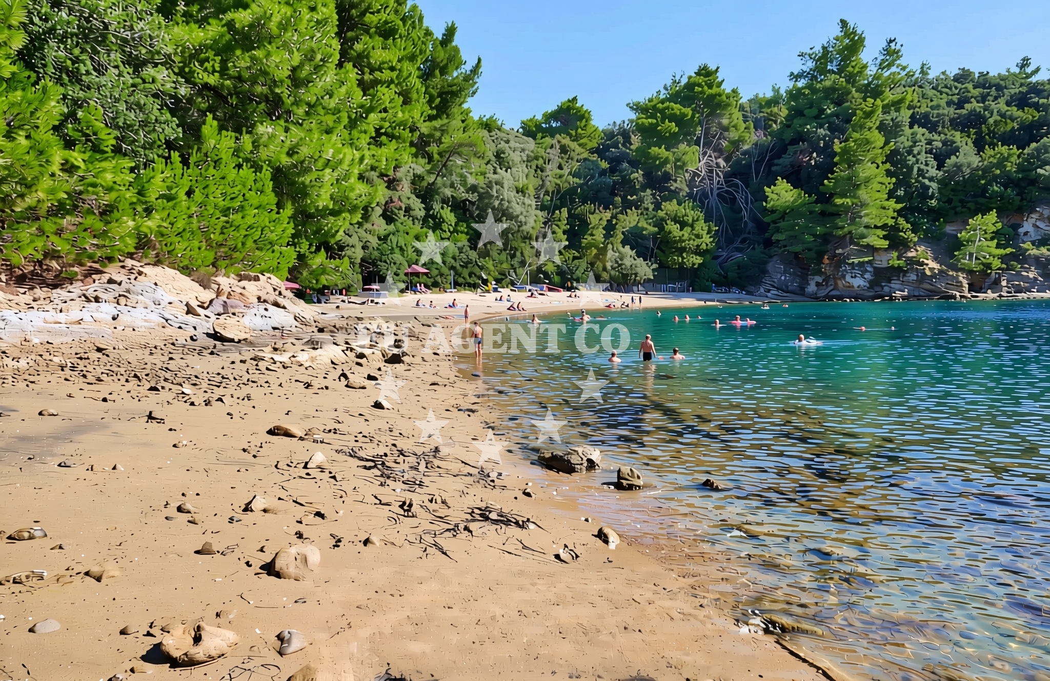 Additional view of Dubac istok, Lopar (Rab) Beach in Dubac istok