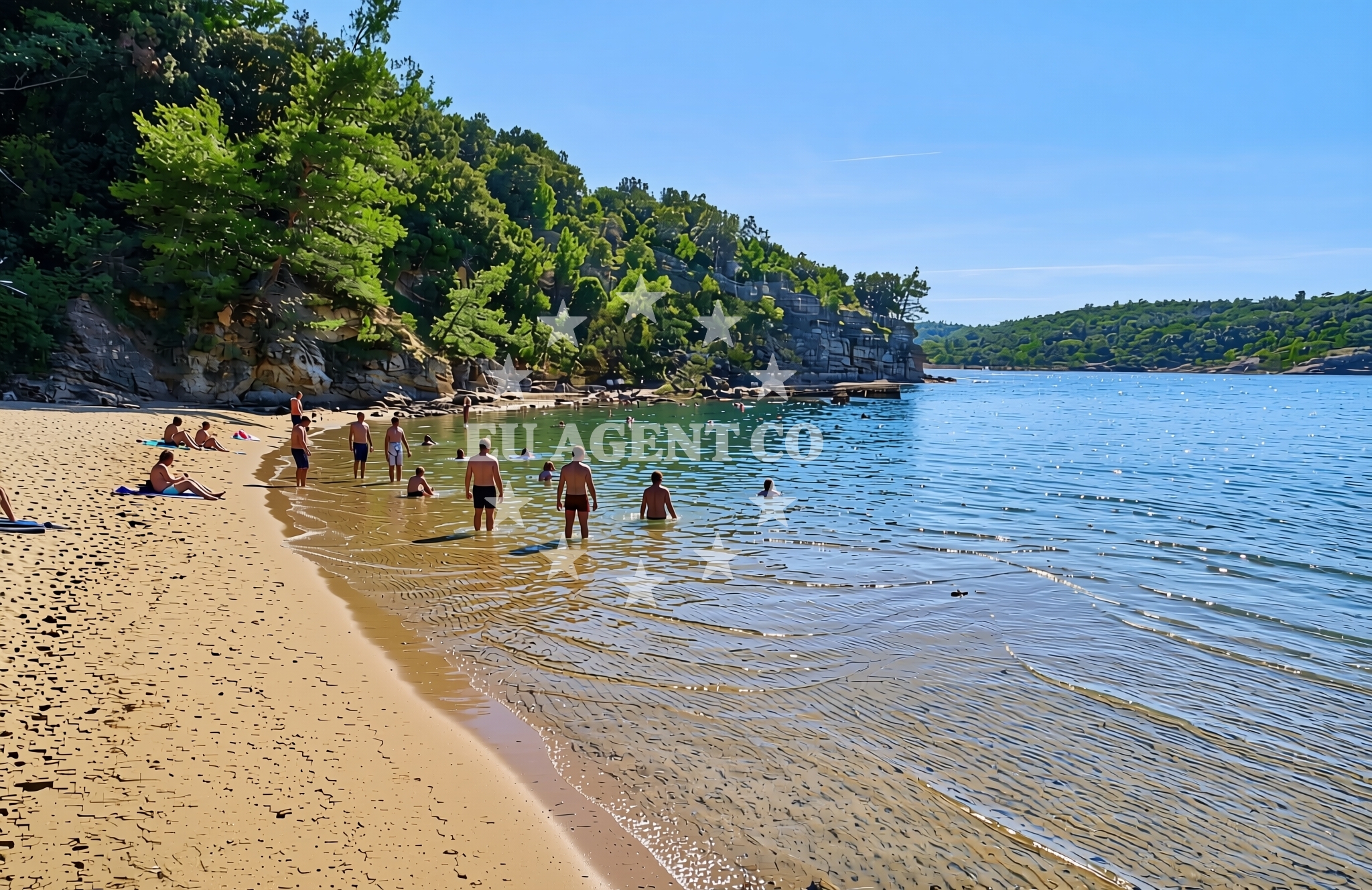 Additional view of Dubac istok, Lopar (Rab) Beach in Dubac istok