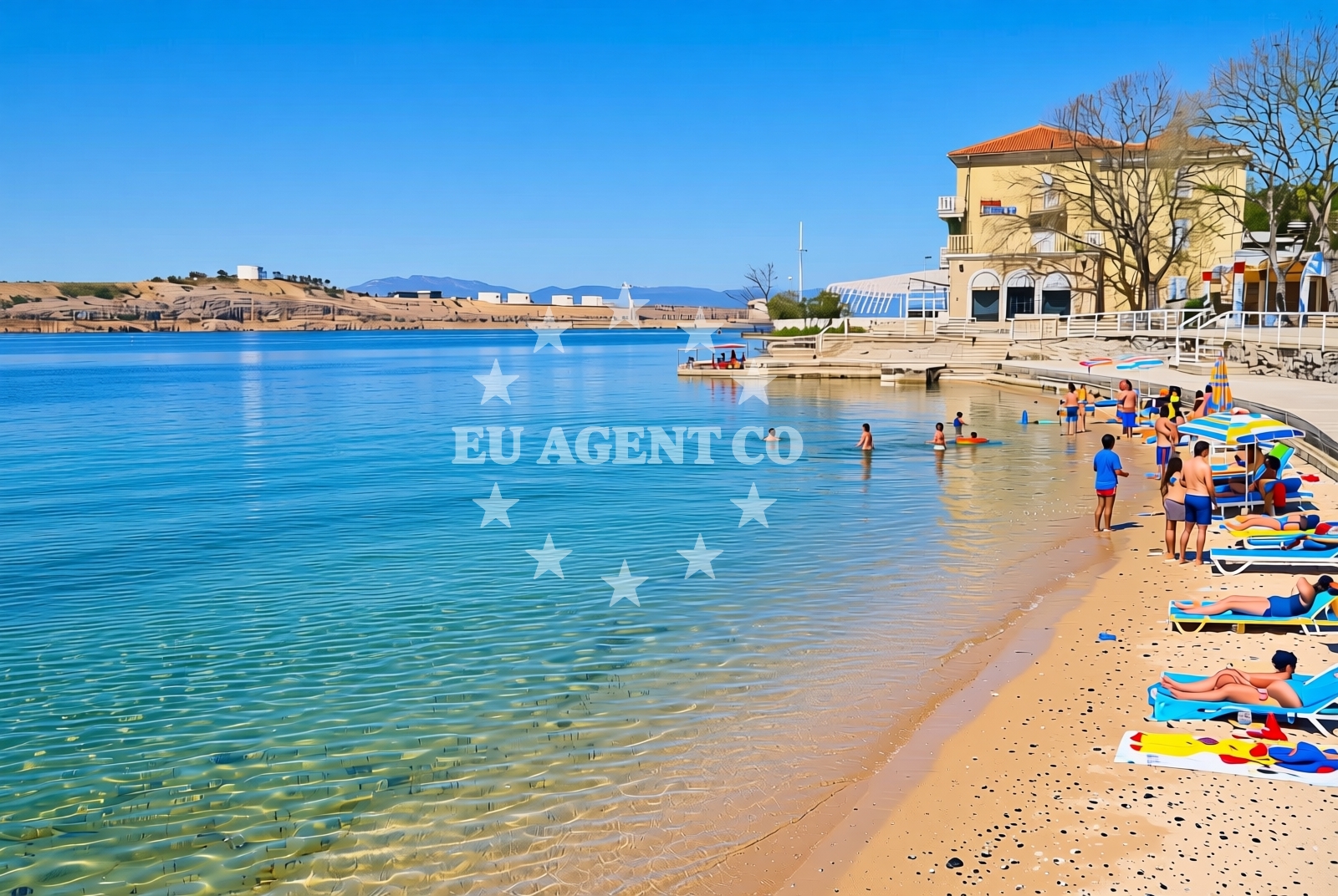 Additional view of Dubec beach in Poklončić 22, Omišalj