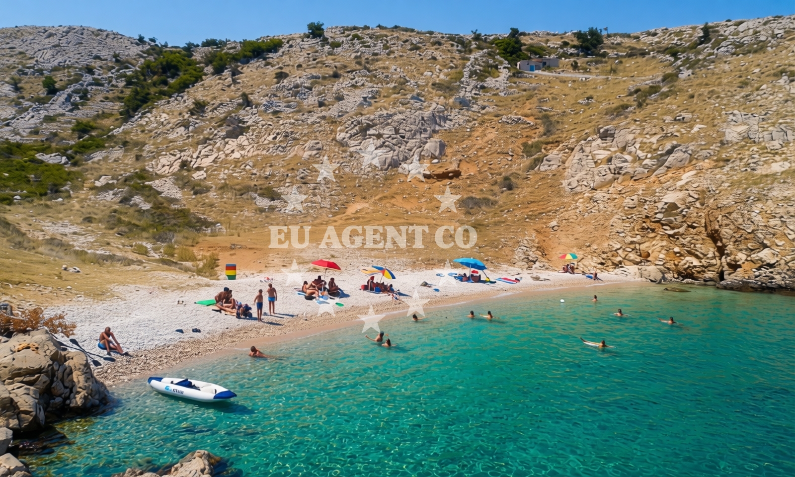 Additional view of Dubna beach in Kricin 5c, Baška