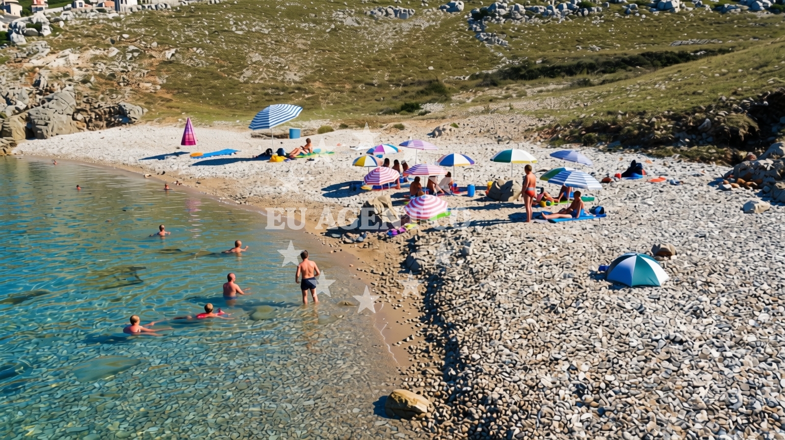 Additional view of Dubna beach in Kricin 5c, Baška