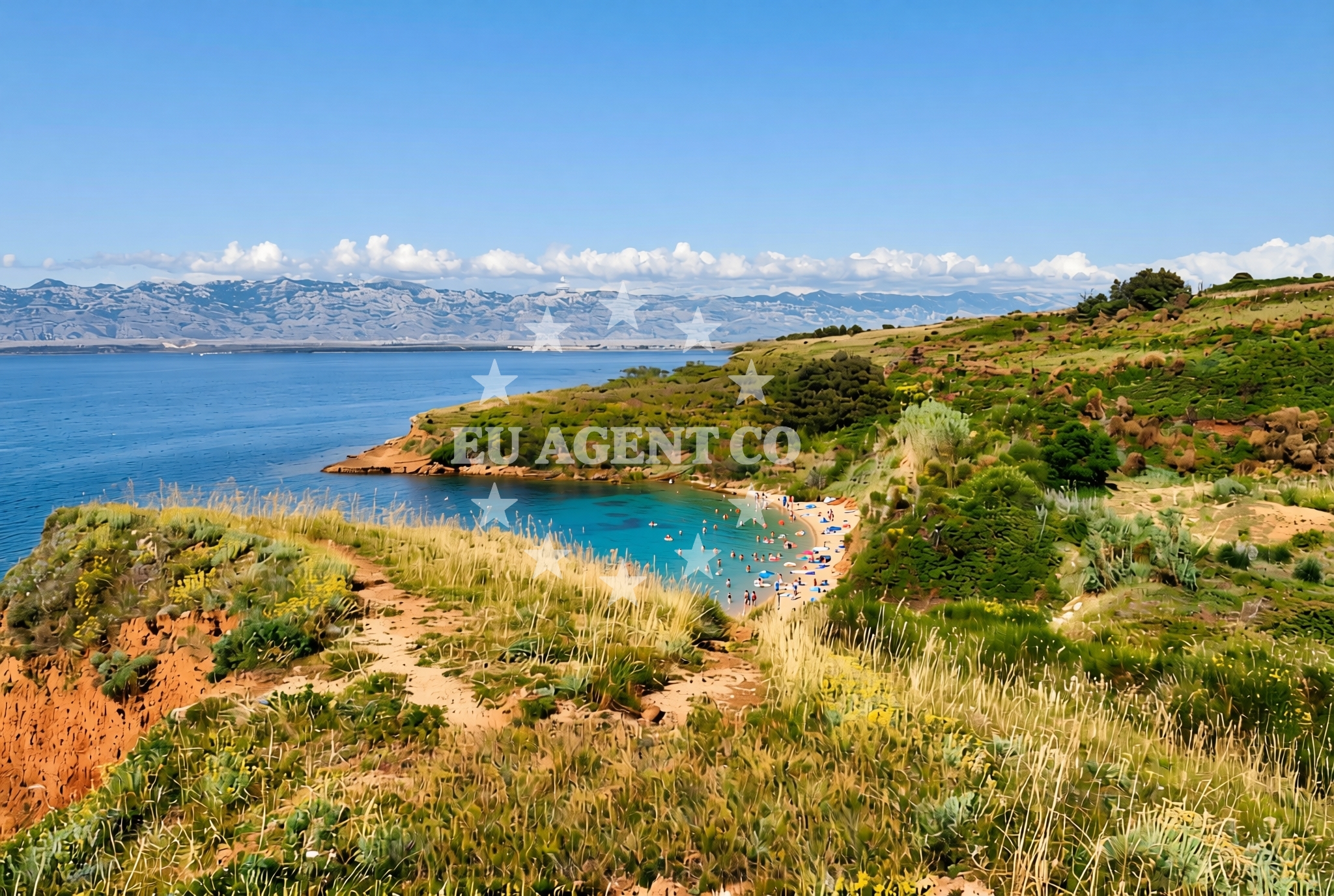 Overview of Duboka (Gredina) istok, Vir (Vir) Beach in Duboka (Gredina) istok