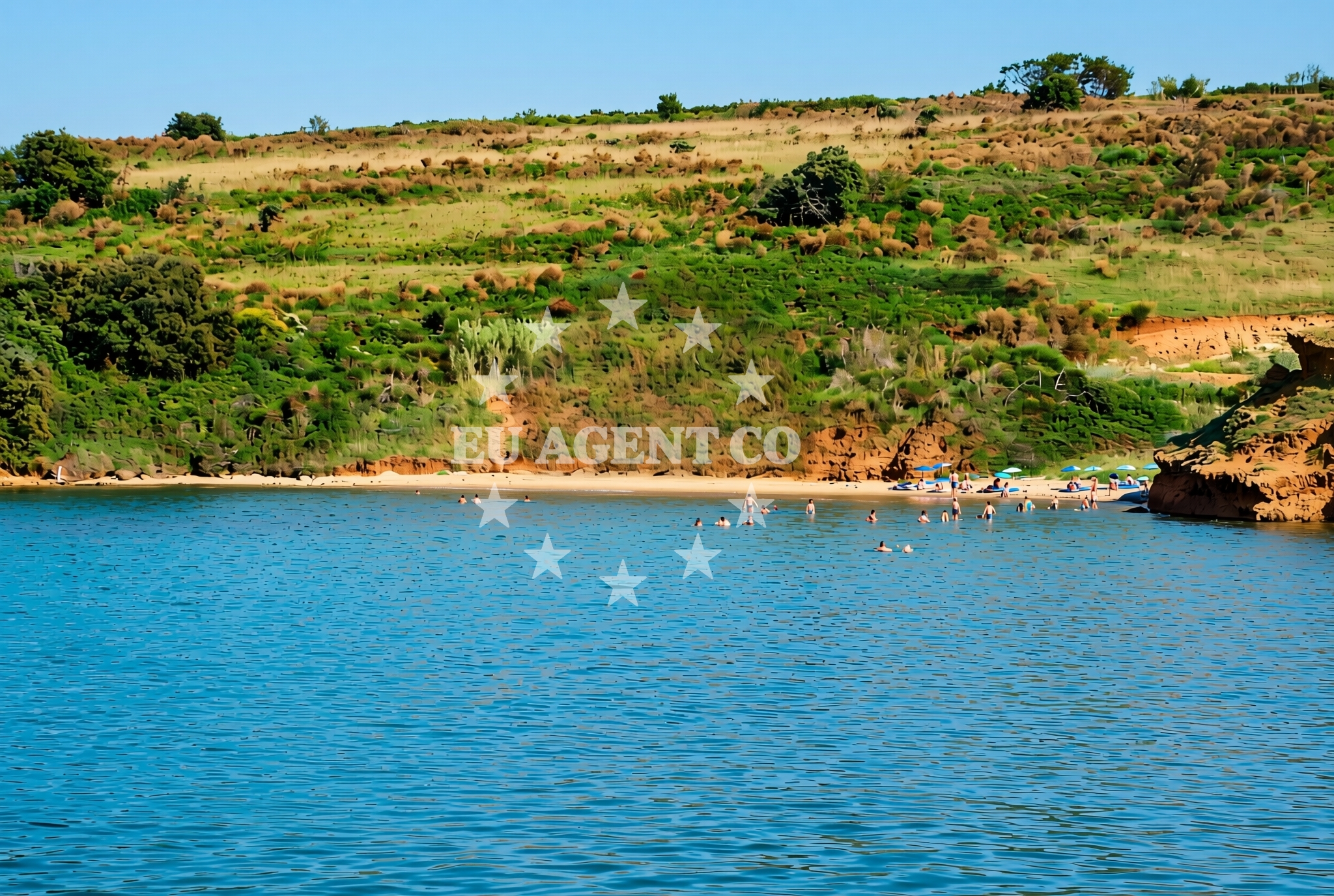 Shoreline and swimming area at Duboka (Gredina) istok, Vir (Vir) Beach in Duboka (Gredina) istok