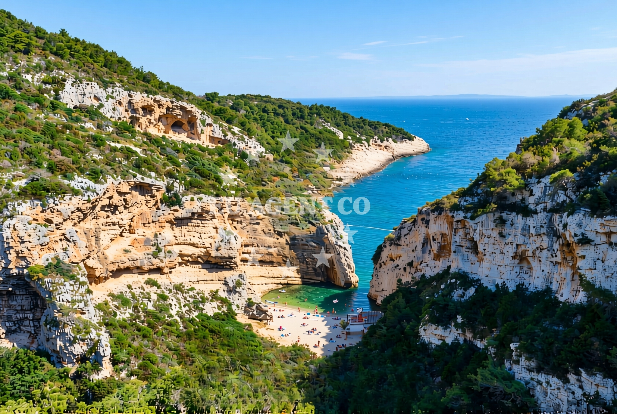 Overview of Duboka (Komiža) (Vis): beaches and coves in Duboka (Komiža) (Vis)