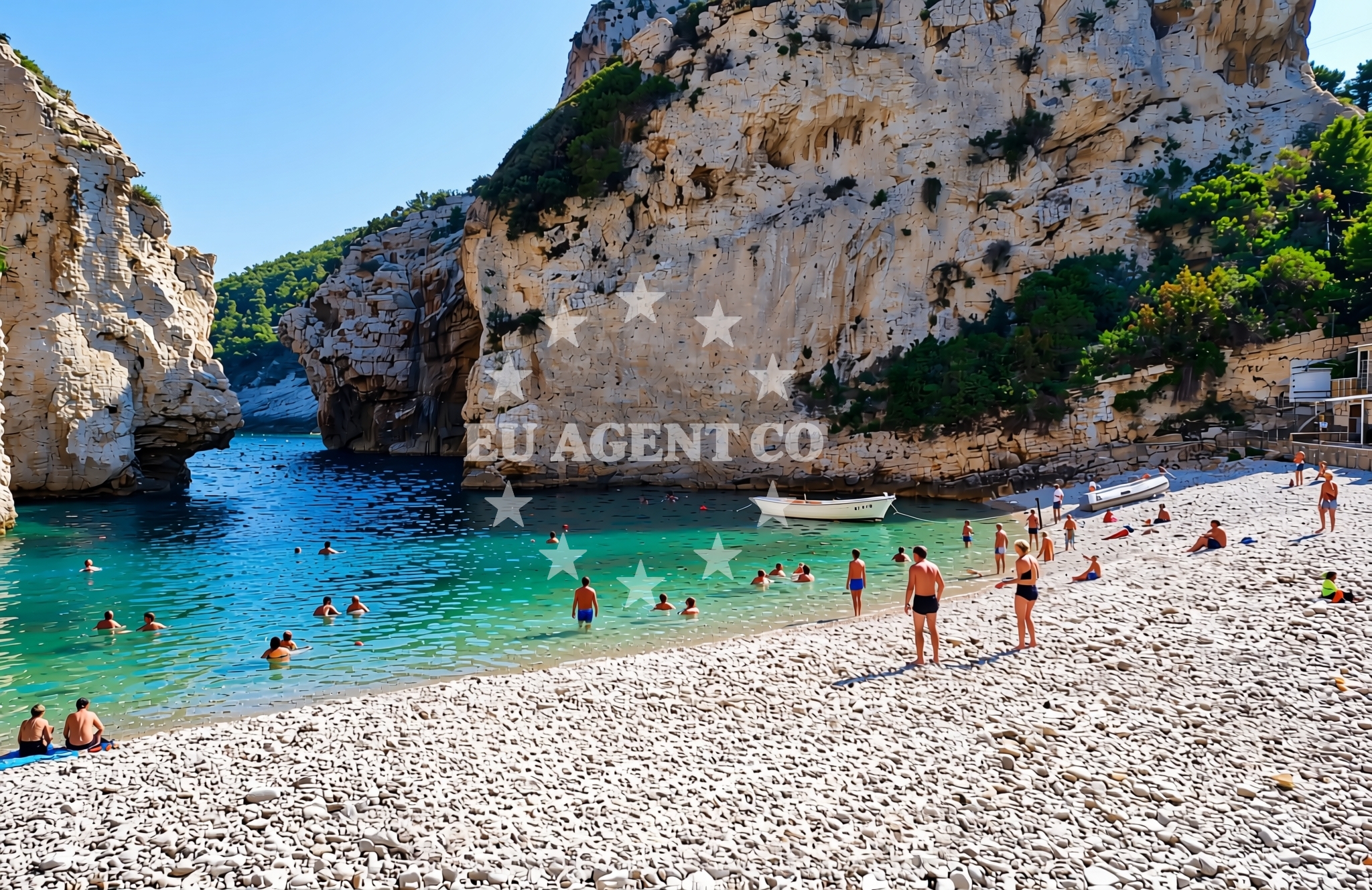Additional view of Duboka (Komiža) (Vis): beaches and coves in Duboka (Komiža) (Vis)