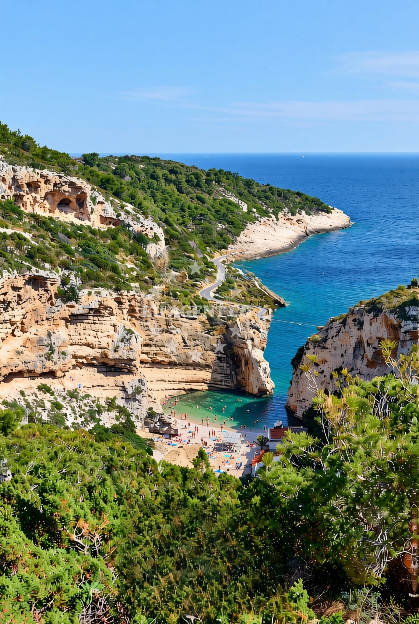 Additional view of Duboka (Komiža) (Vis): beaches and coves in Duboka (Komiža) (Vis)