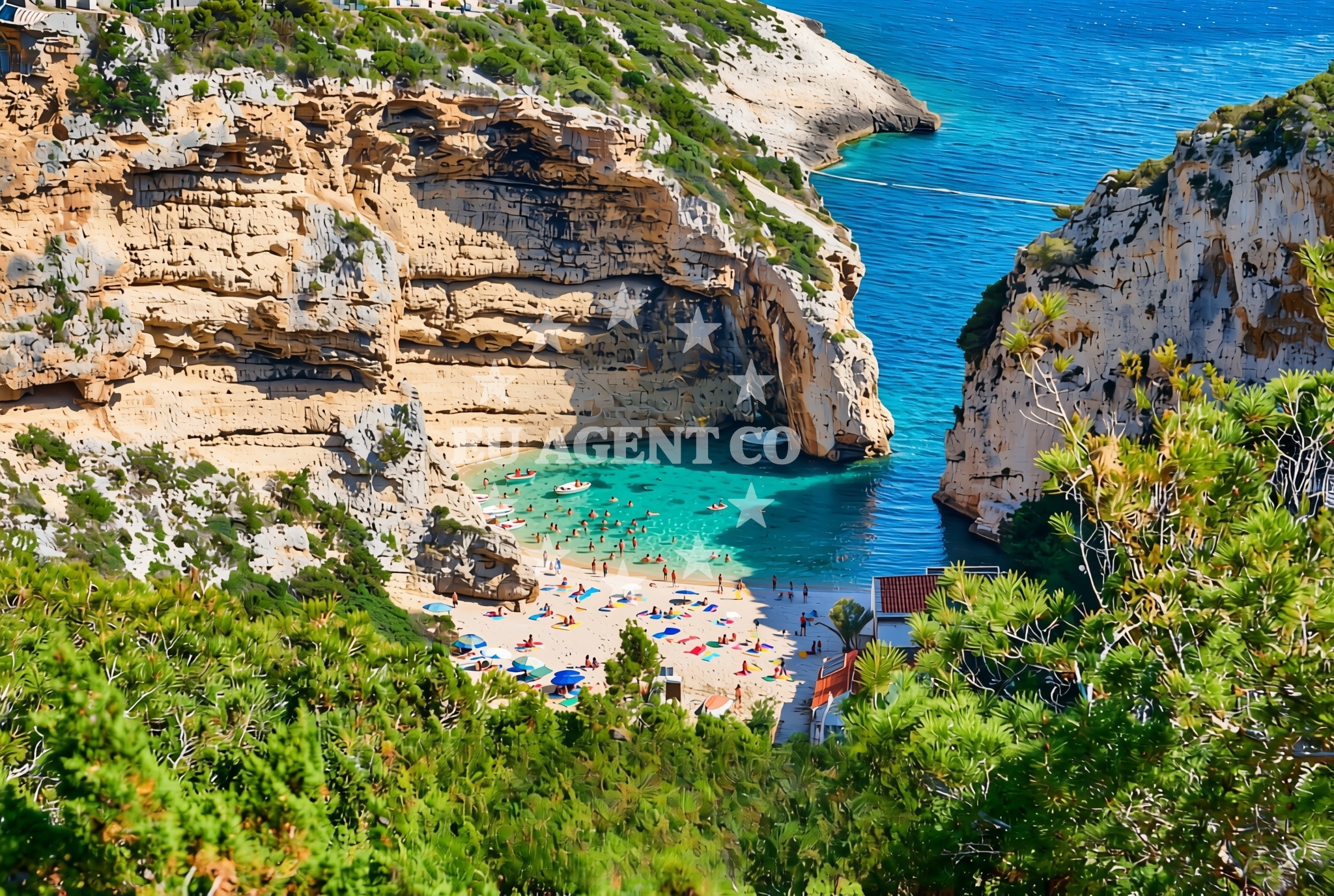 Additional view of Duboka (Komiža) (Vis): beaches and coves in Duboka (Komiža) (Vis)