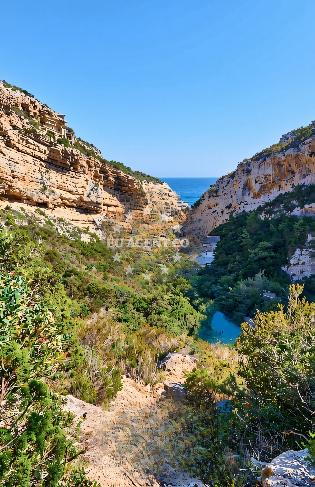Additional view of Duboka (Komiža) (Vis): beaches and coves in Duboka (Komiža) (Vis)