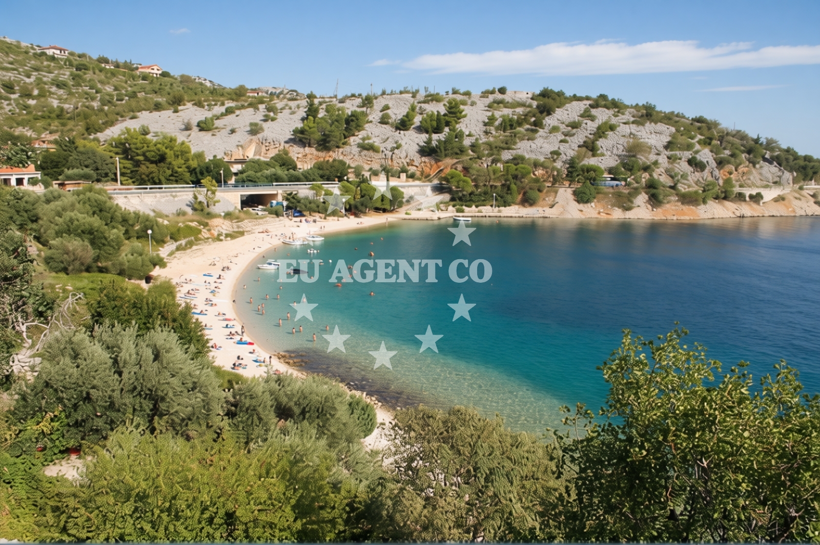 Shoreline and swimming area at Duboka Kruscica in Duboka Kruscica 4a, (( Krušćica ))