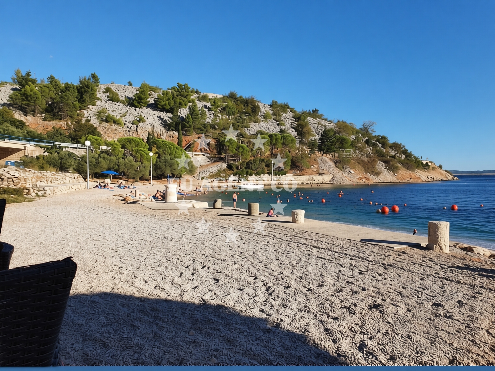 Beach facilities and surroundings at Duboka Kruscica in Duboka Kruscica 4a, (( Krušćica ))