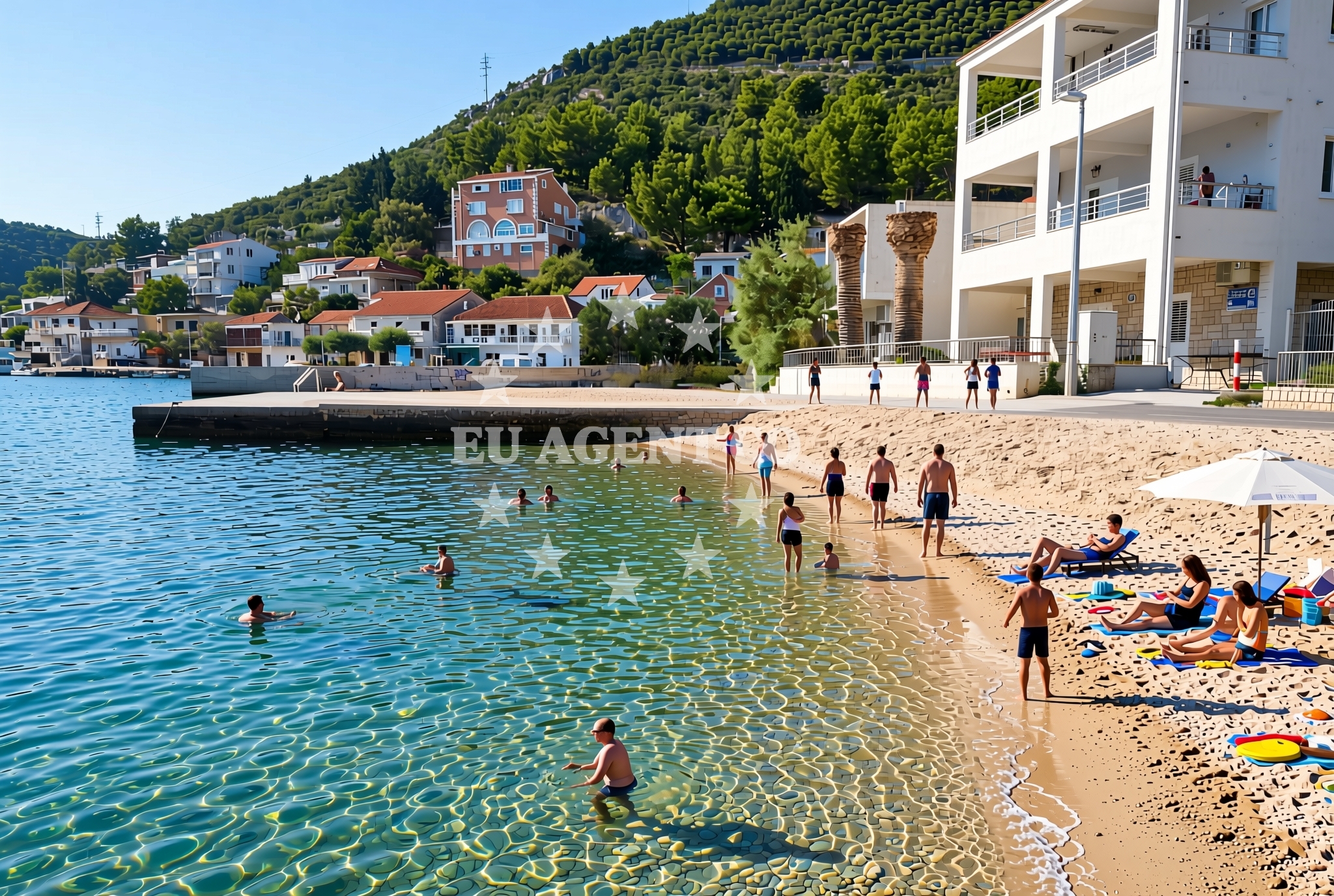 Beach facilities and surroundings at Duboka (Slivno): beaches and coves (3) in Duboka (Slivno)