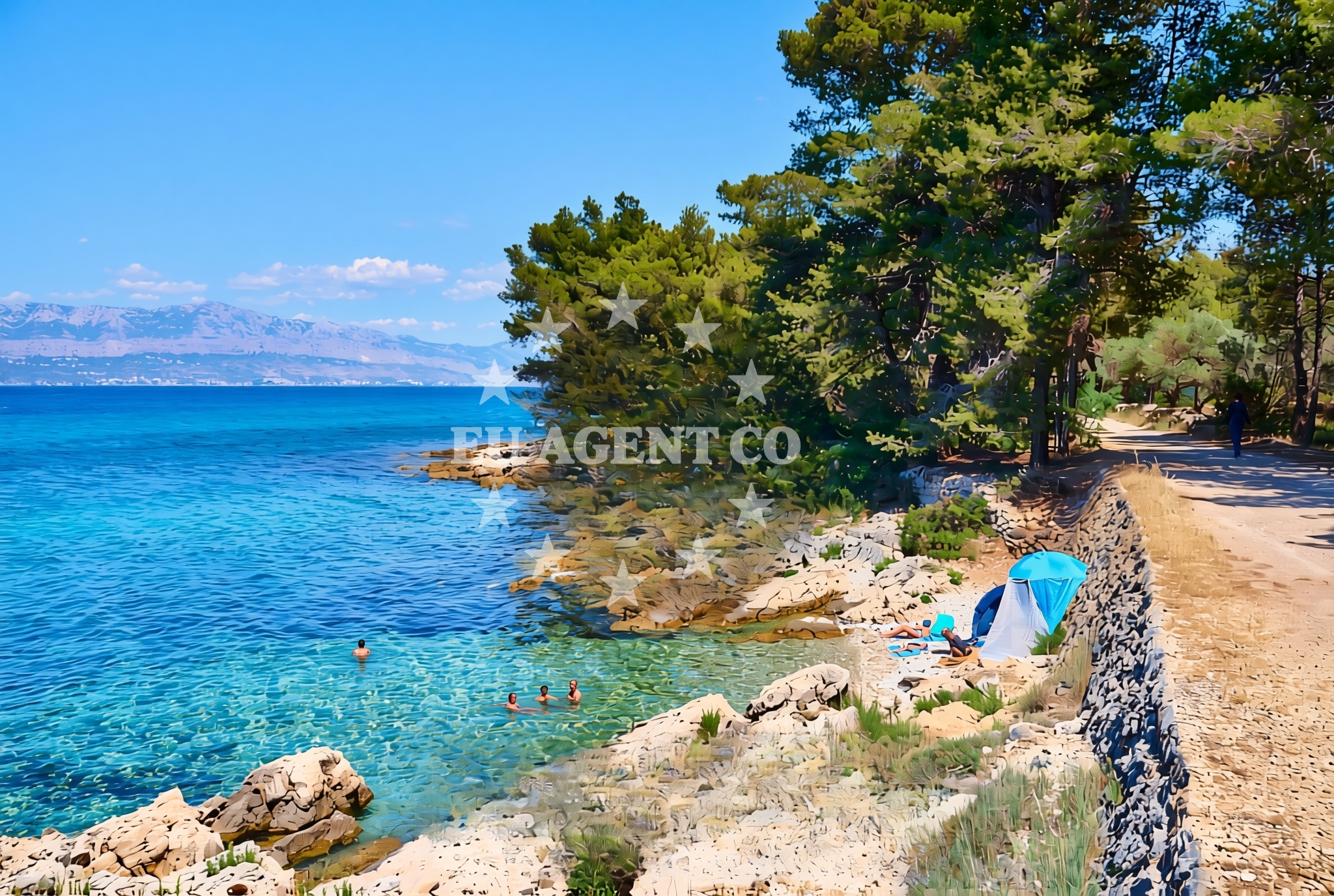 Overview of Duboka, Sutivan (Brač) Beach in Duboka