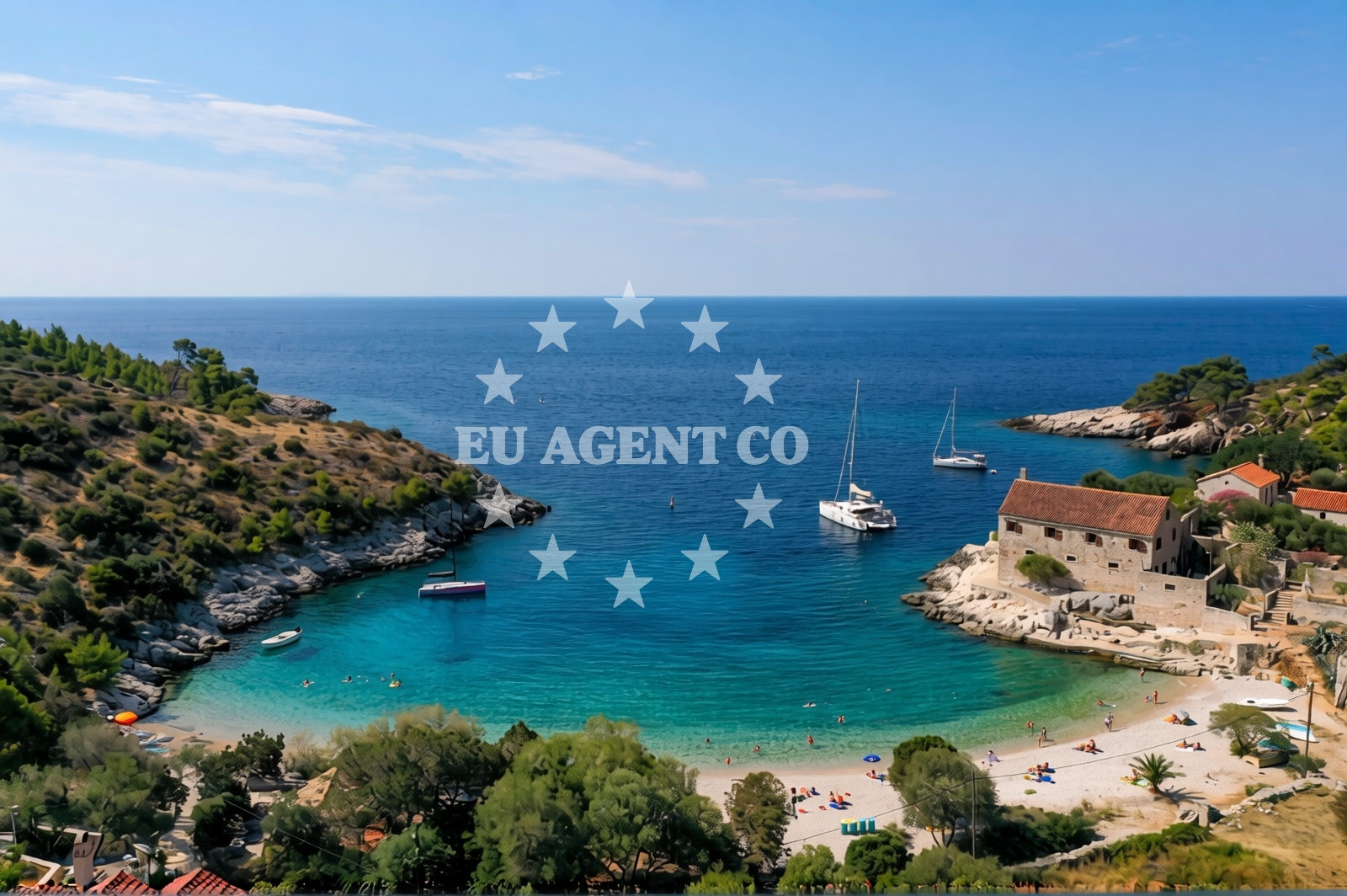 Overview of Dubovica beach in Velo Grablje 32 A, Hvar