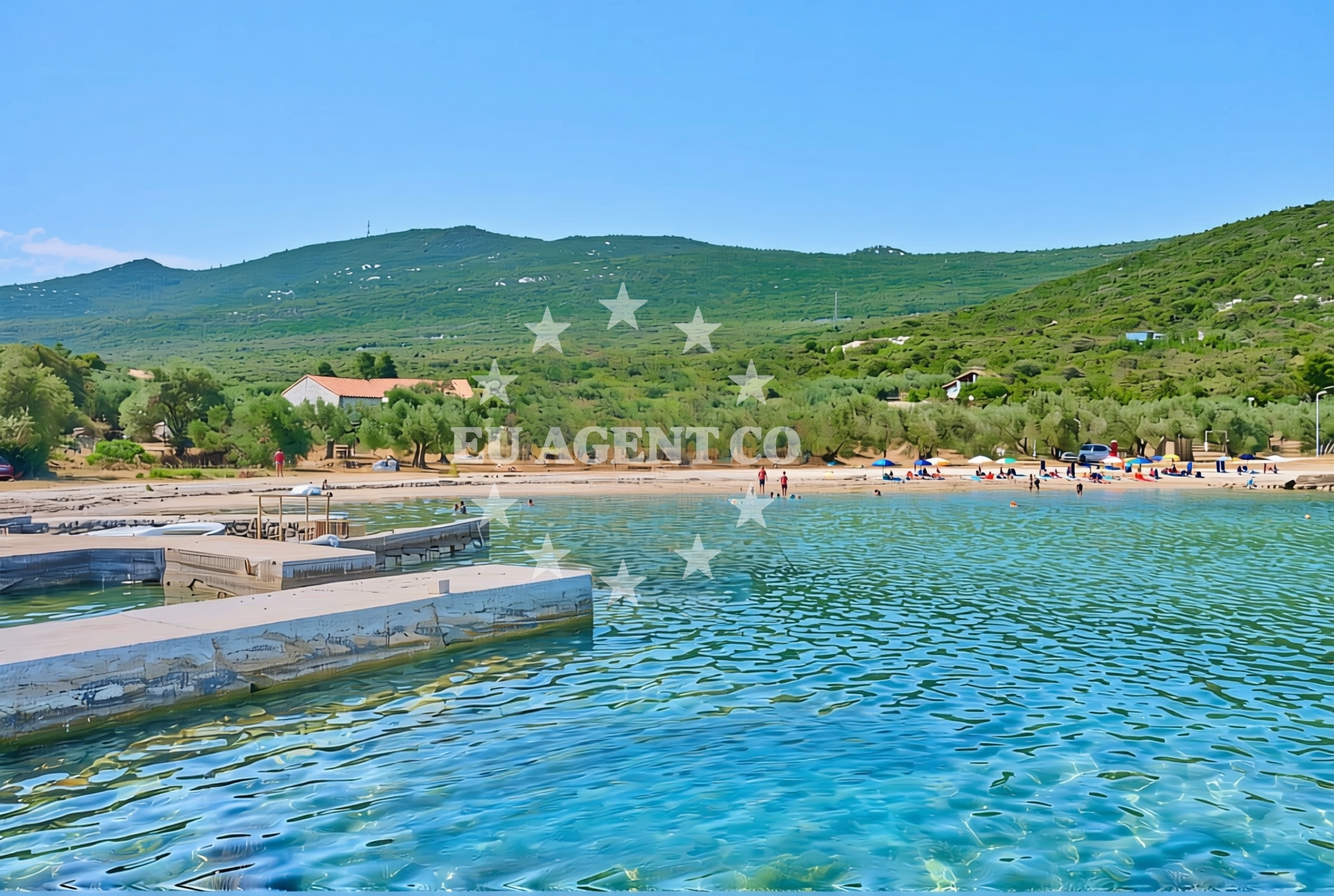 Shoreline and swimming area at Dubrava (Ston): beaches and coves (3) in Dubrava (Ston)