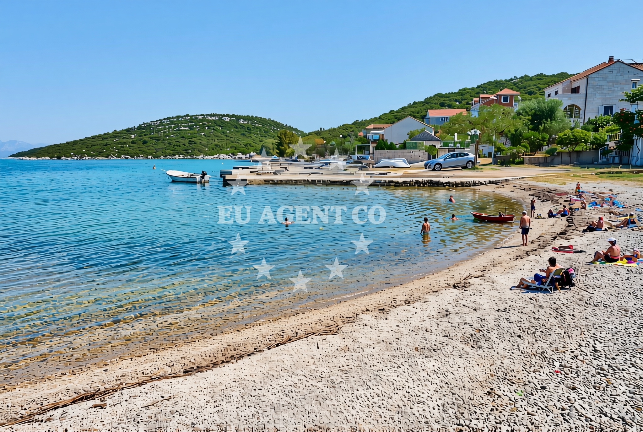 Beach facilities and surroundings at Dubrava (Ston): beaches and coves (3) in Dubrava (Ston)