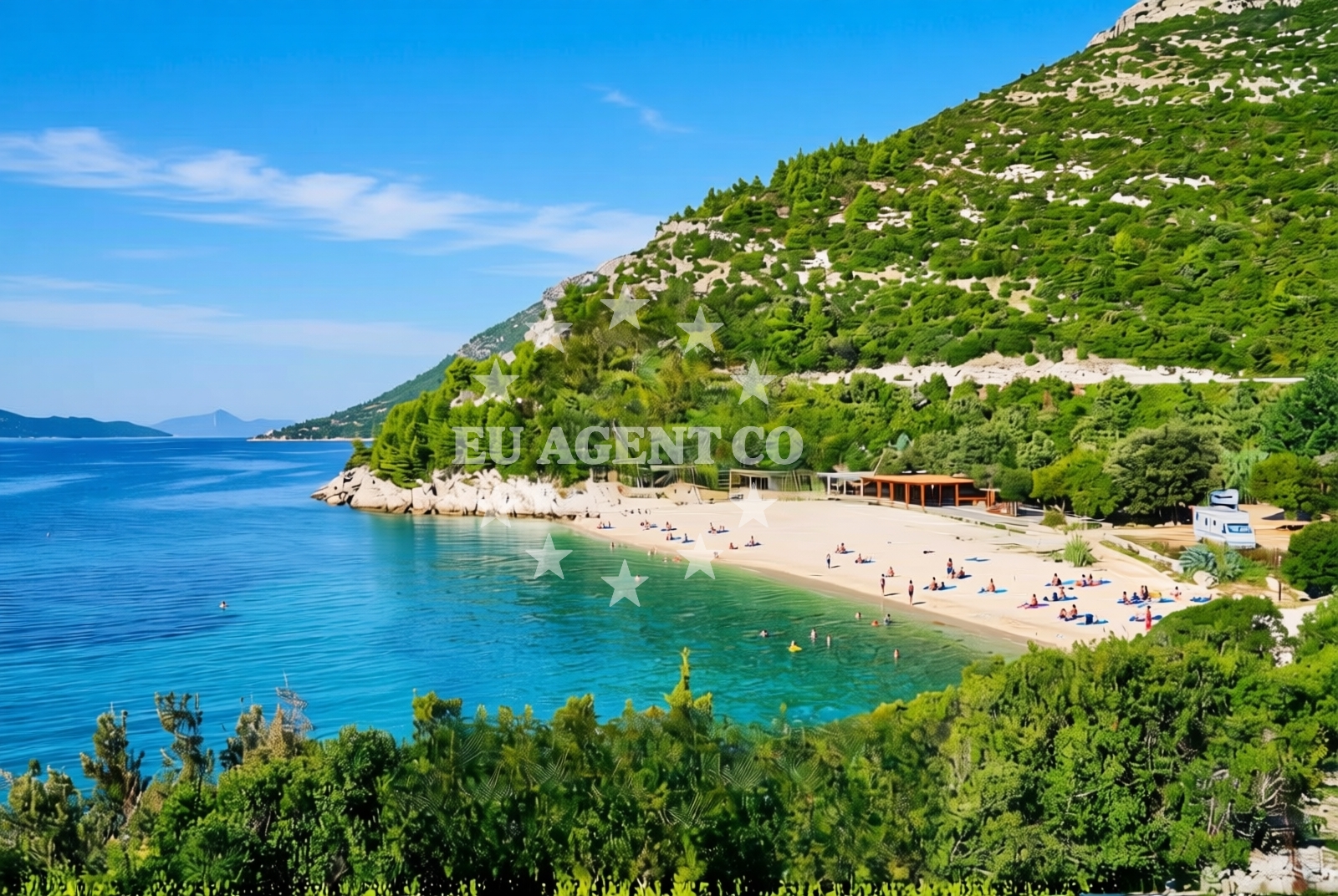 Sea and coastal view of Dubravica (Dubrovnik): beaches and coves (1) in Dubravica (Dubrovnik)