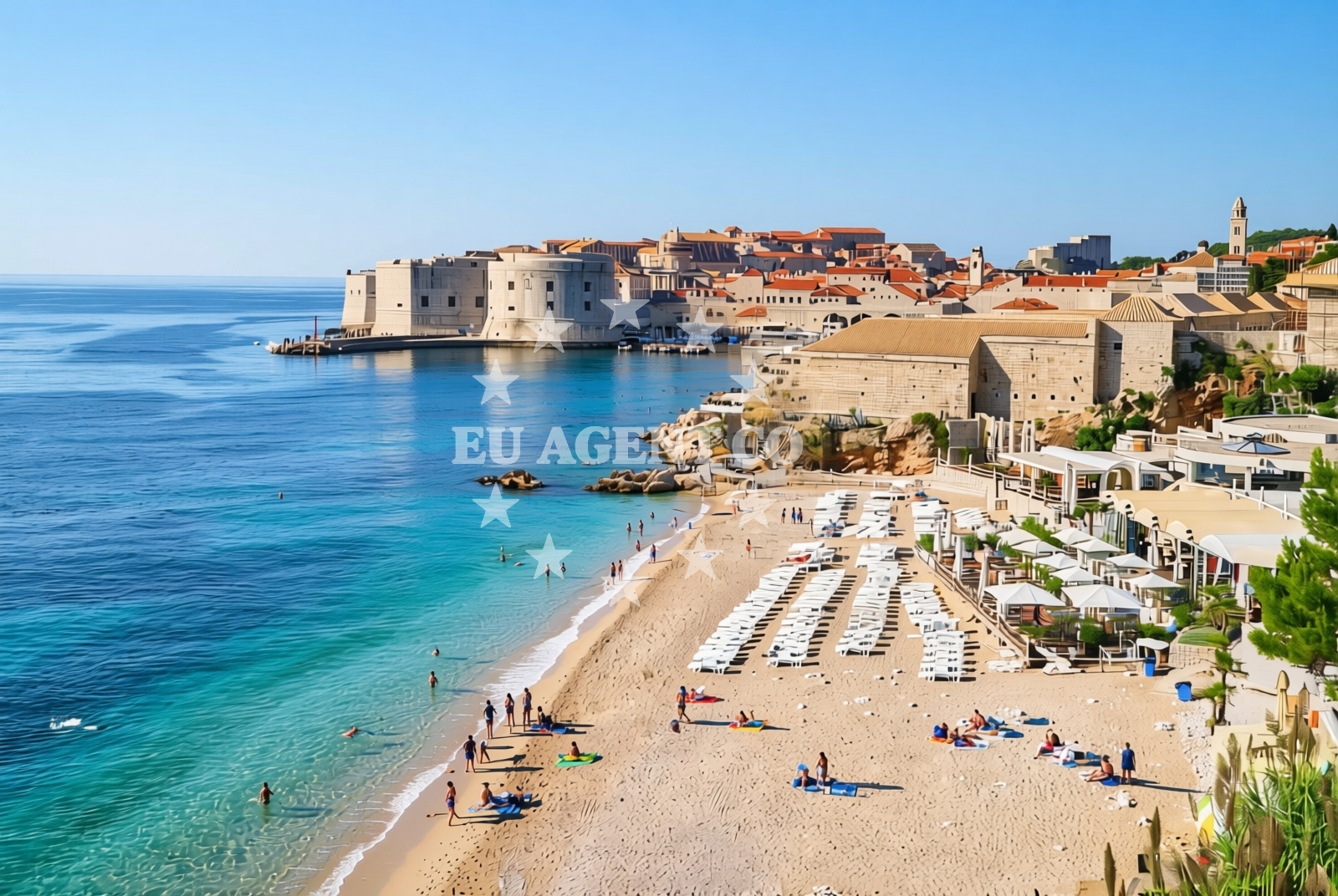 Shoreline and swimming area at Dubrovnik: beaches and coves (21) in Dubrovnik