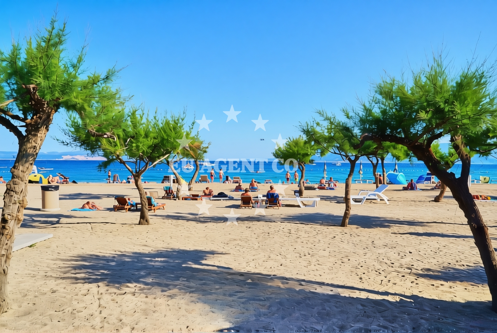 Shoreline and swimming area at Duće: beaches and coves (10) in Duće