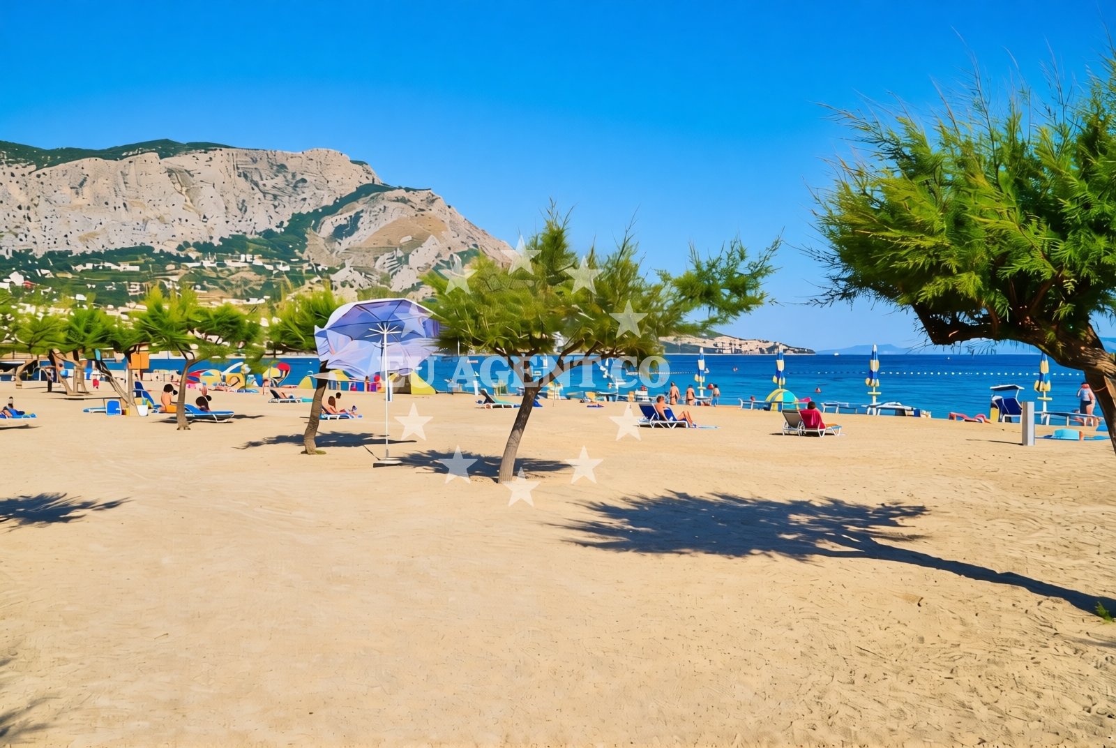 Beach facilities and surroundings at Duće: beaches and coves (10) in Duće