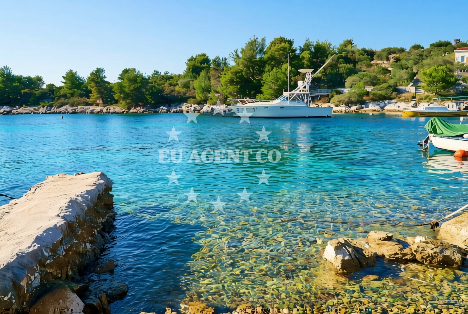 Additional view of Duga beach in Uvala Duga, Okrug Gornji