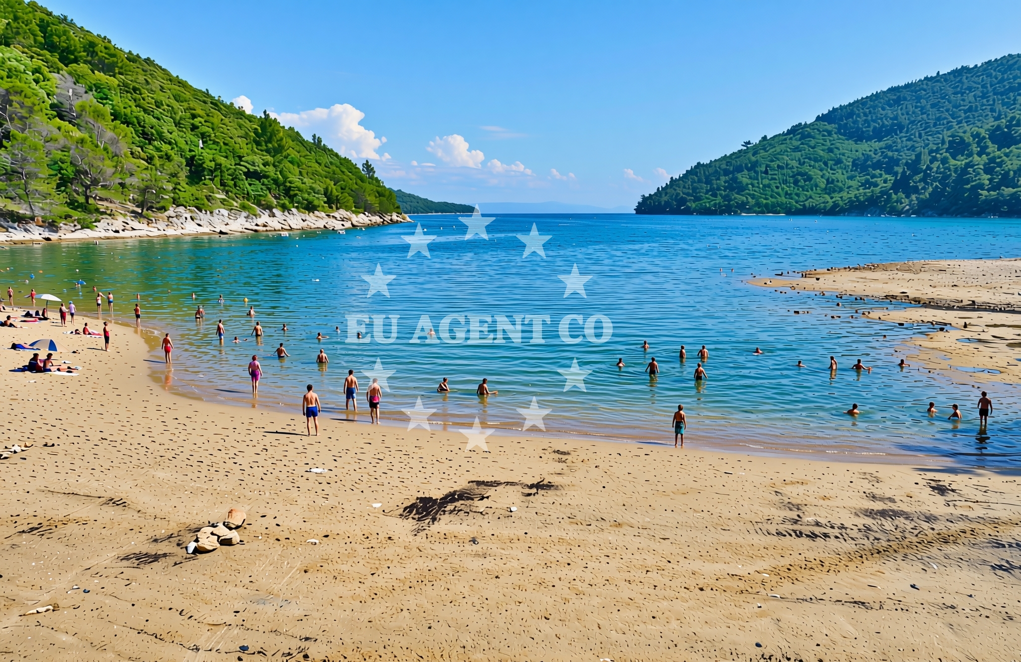 Overview of Duga Luka: beaches and coves (3) in Duga Luka