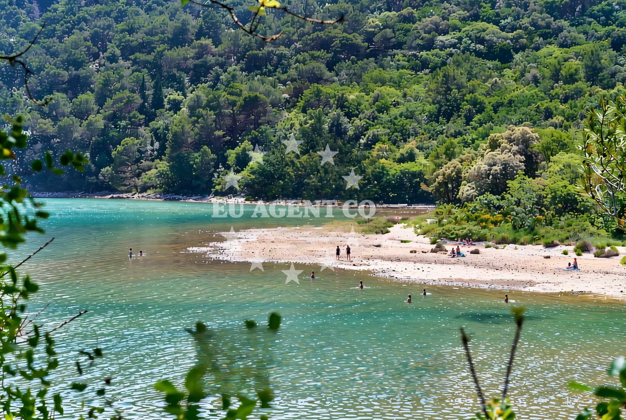 Shoreline and swimming area at Duga Luka: beaches and coves (3) in Duga Luka