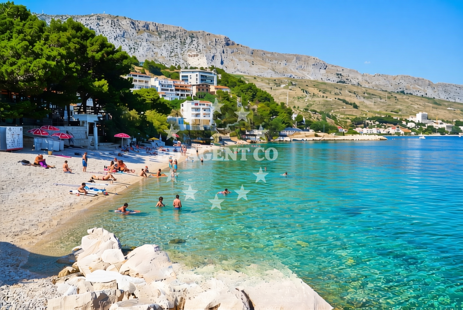 Additional view of Dugi Rat Beach in Poljička Cesta 63, Duće