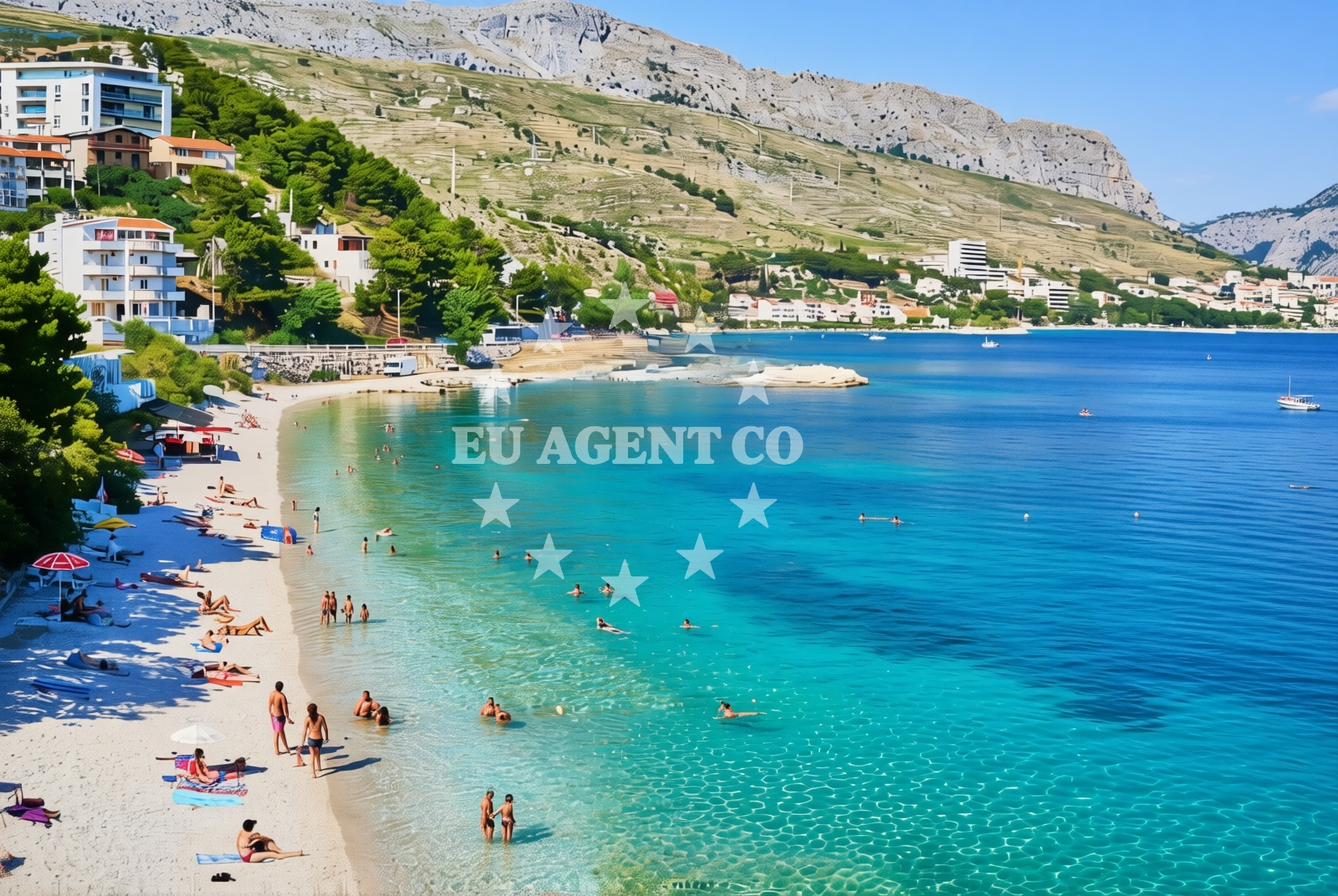 Overview of Dugi Rat: beaches and coves (5) in Dugi Rat