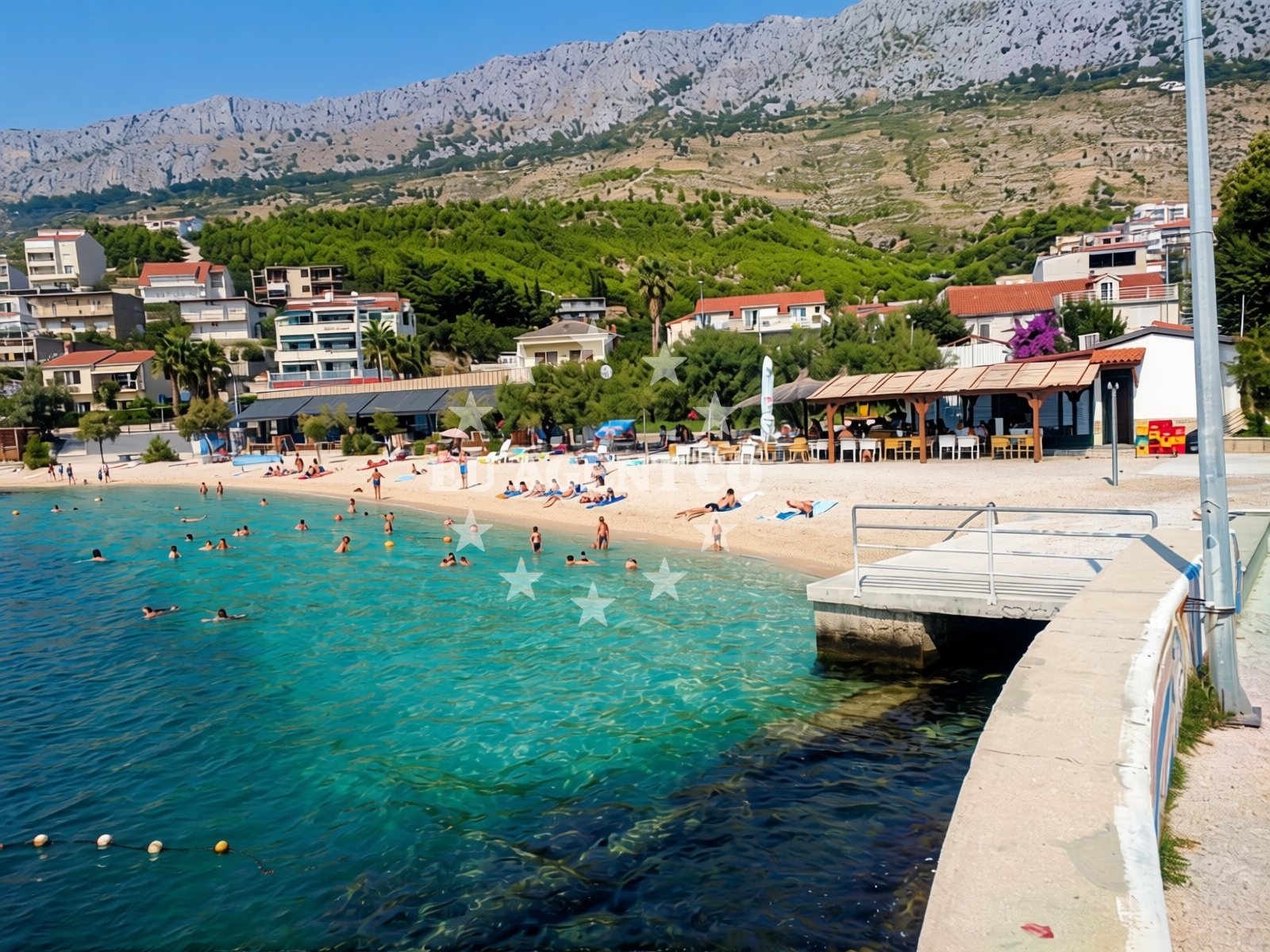 Additional view of Dugi Rat II beach in Ulica Žilića potok, Dugi Rat