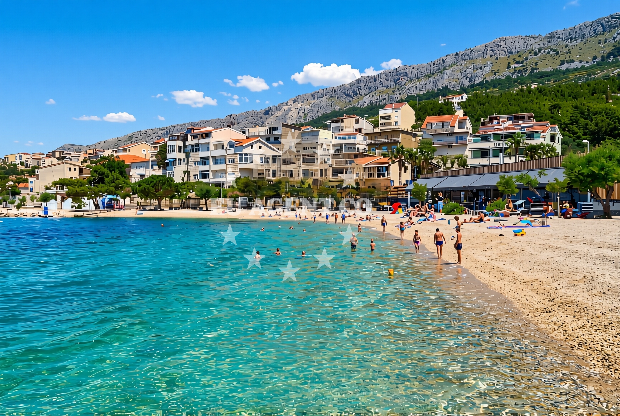 Additional view of Dugi Rat II beach in Ulica Žilića potok, Dugi Rat