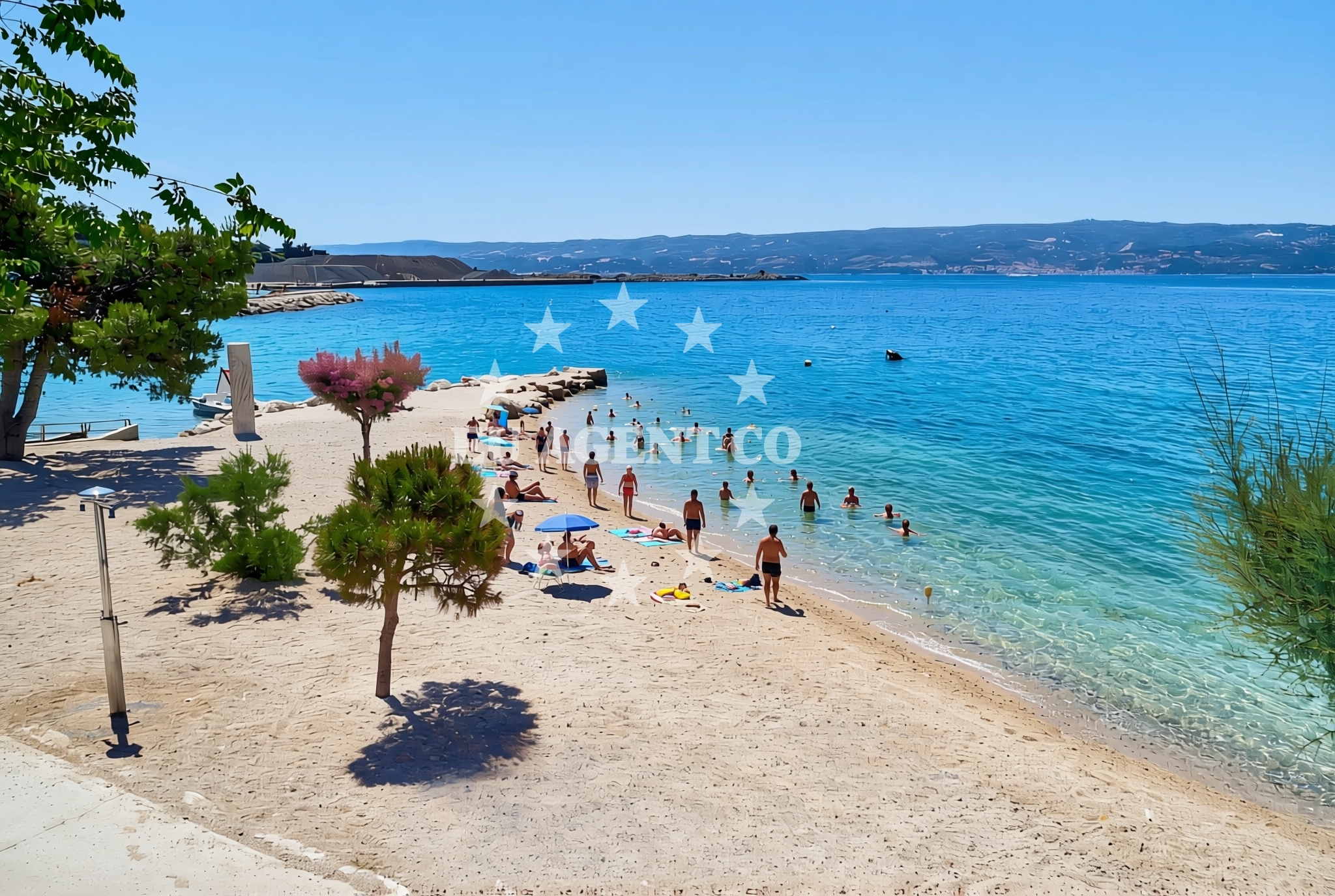 Additional view of Dugi Rat II beach in Ulica Žilića potok, Dugi Rat