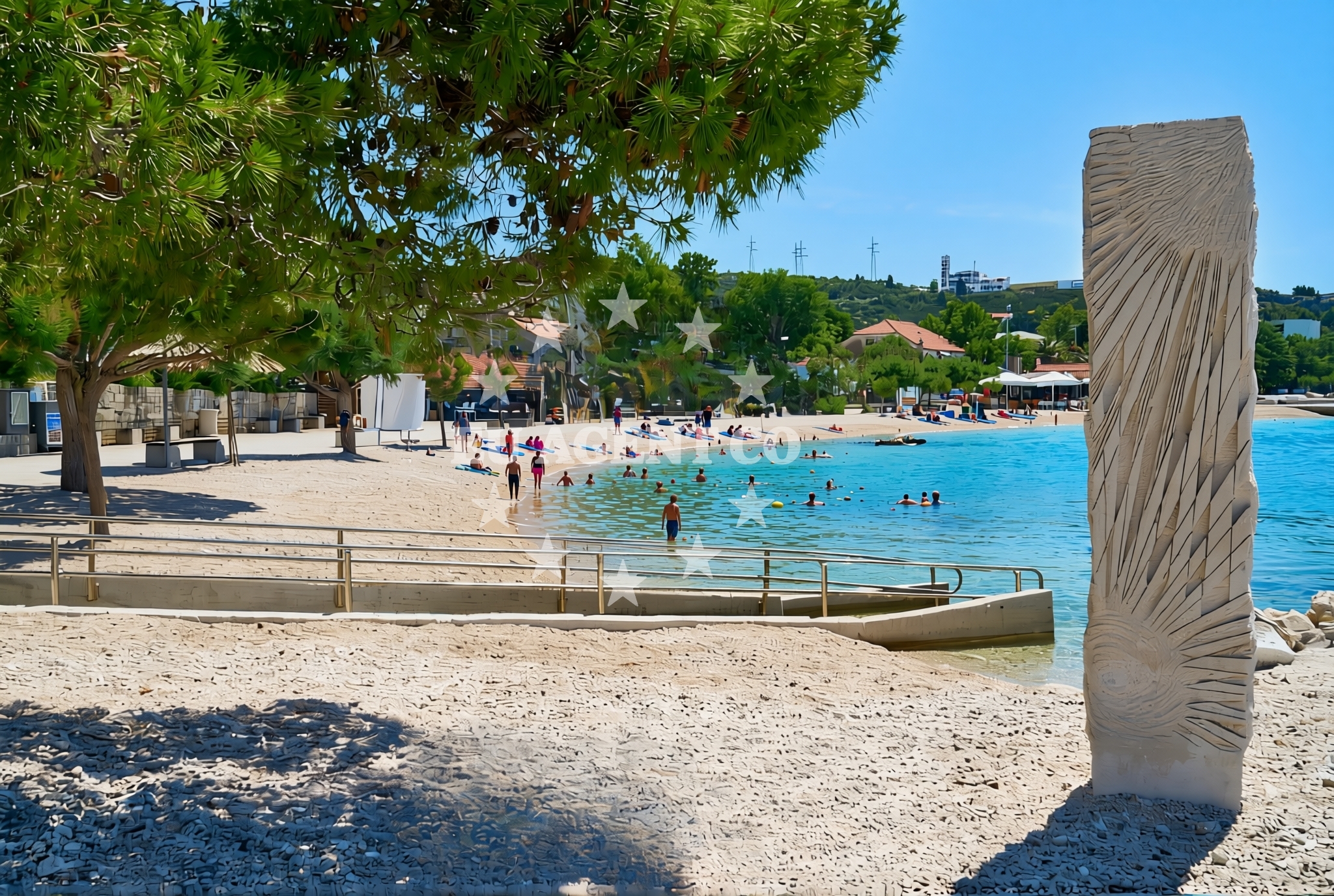 Additional view of Dugi Rat II beach in Ulica Žilića potok, Dugi Rat