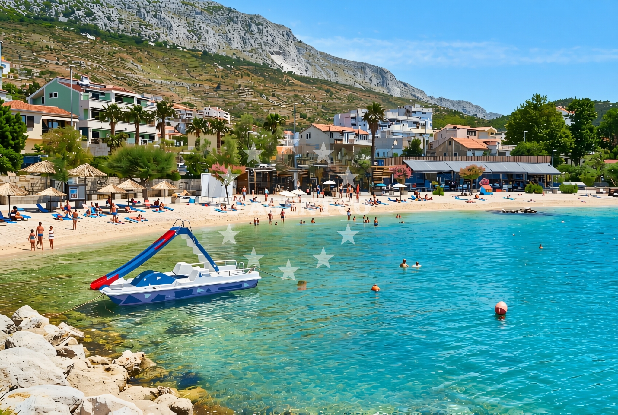 Additional view of Dugi Rat II beach in Ulica Žilića potok, Dugi Rat