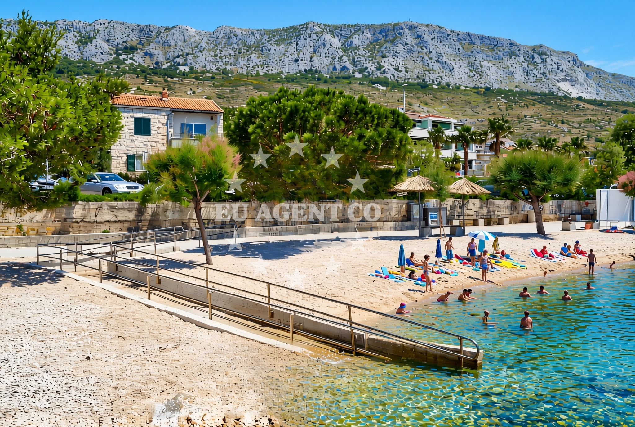 Additional view of Dugi Rat II beach in Ulica Žilića potok, Dugi Rat
