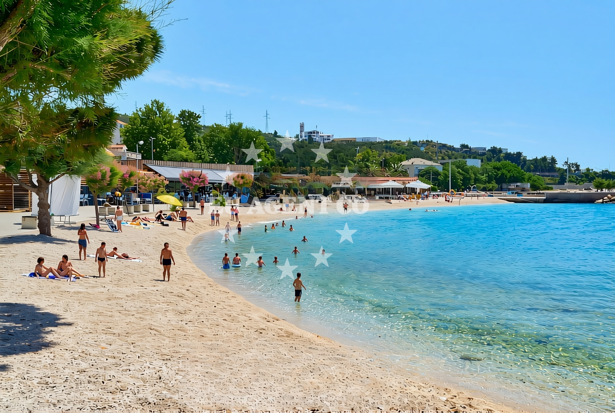 Additional view of Dugi Rat II beach in Ulica Žilića potok, Dugi Rat