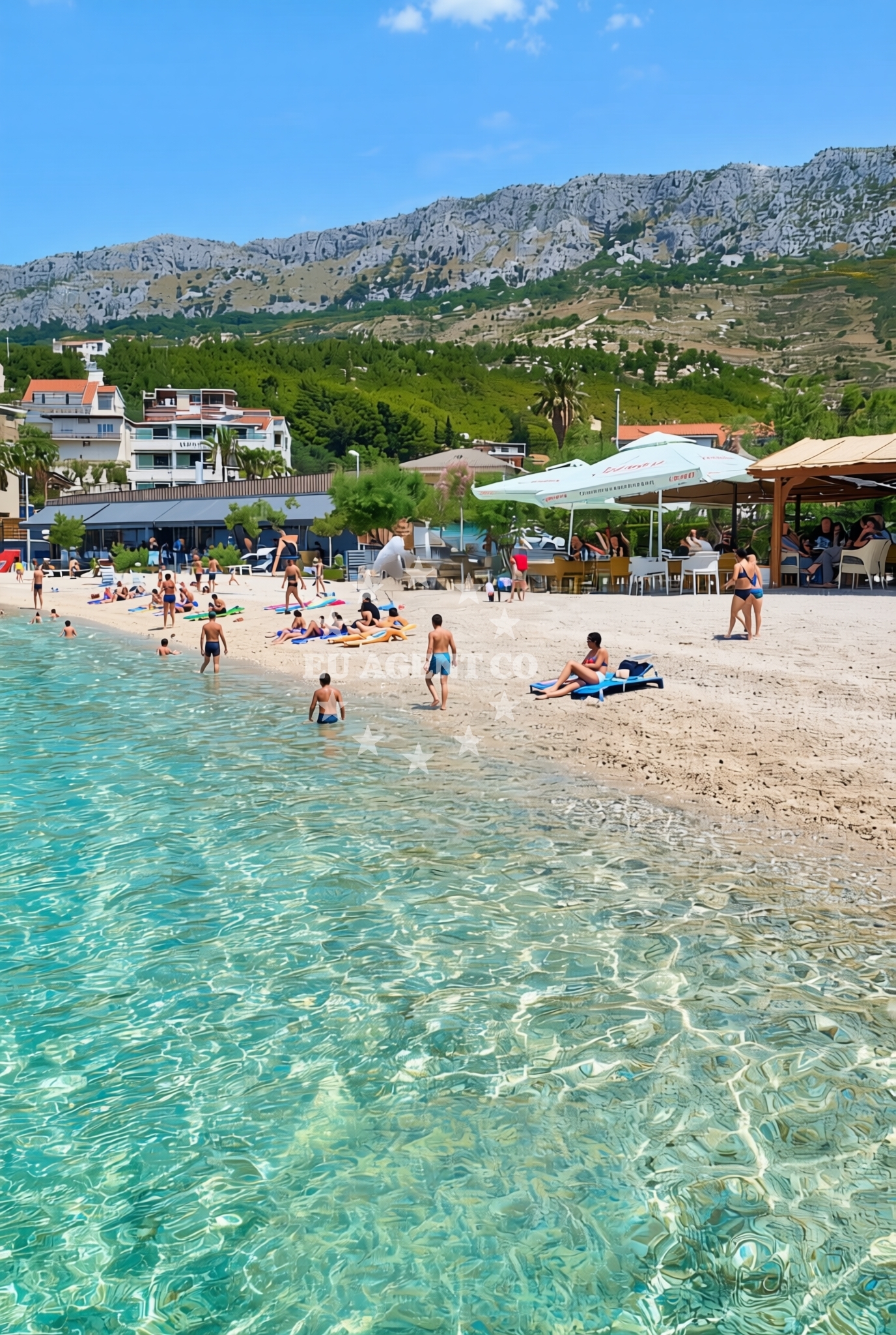 Additional view of Dugi Rat II beach in Ulica Žilića potok, Dugi Rat
