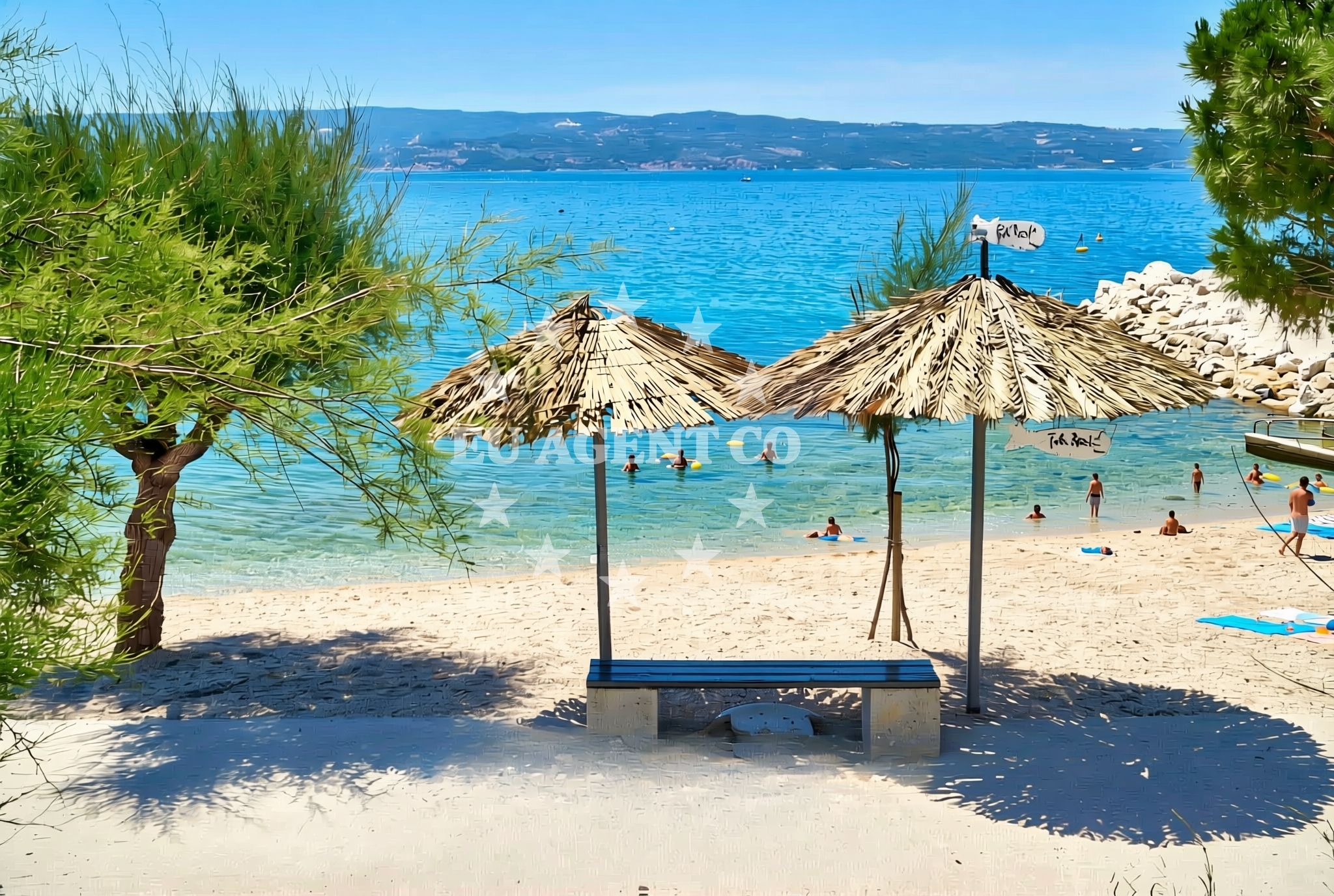 Additional view of Dugi Rat II beach in Ulica Žilića potok, Dugi Rat