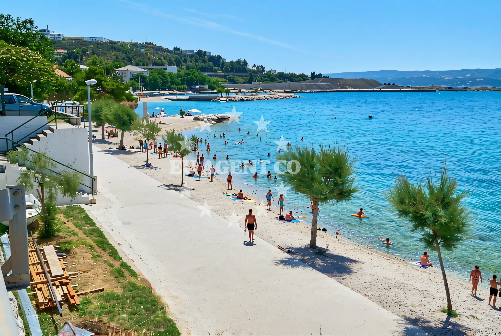 Additional view of Dugi Rat II beach in Ulica Žilića potok, Dugi Rat